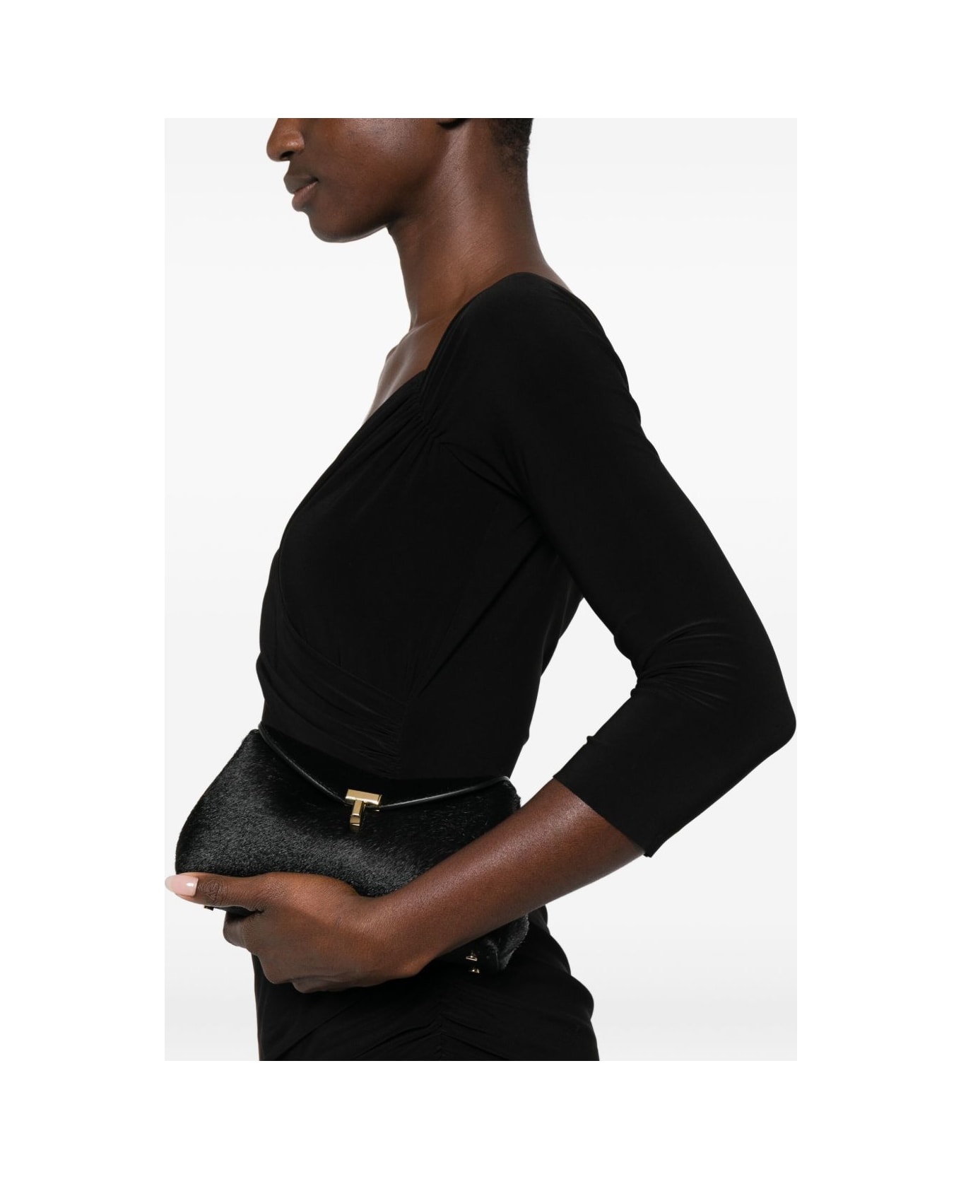 Norma Kamali Draped Long Dress - Black