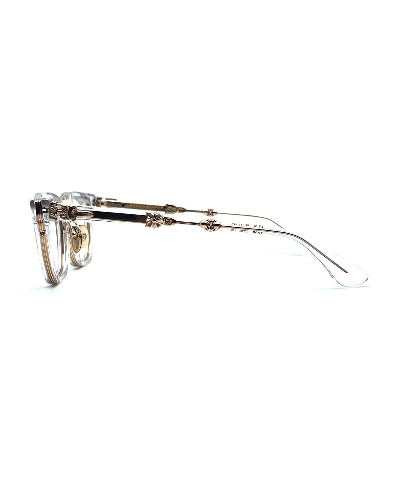 Chrome Hearts Duck Butter - Cristal / Gold Rx Glasses - Crystal