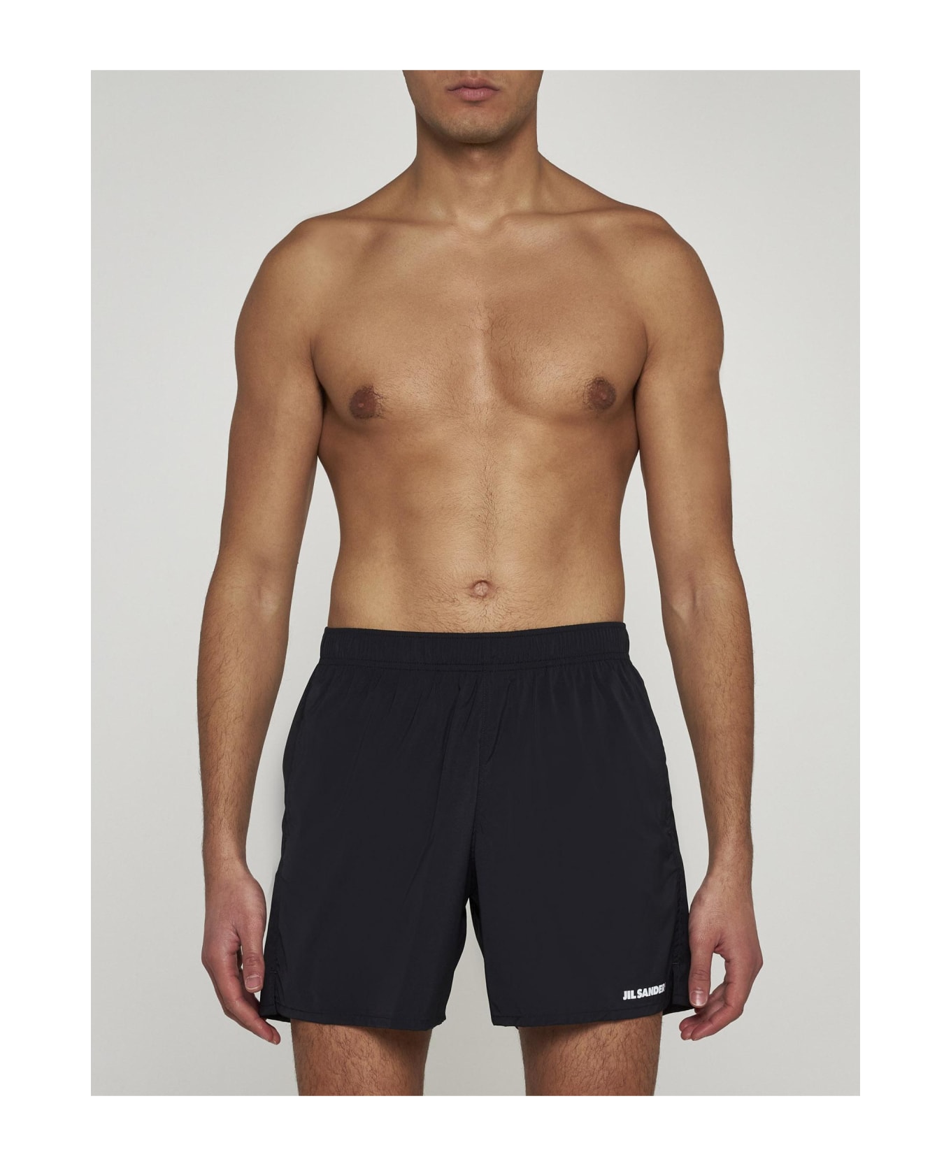 Jil Sander Logo Swim Shorts - Black