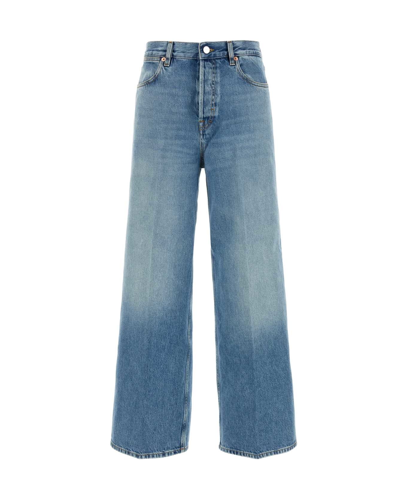 Gucci Denim Wide-leg Jeans - LIGHTBLUE