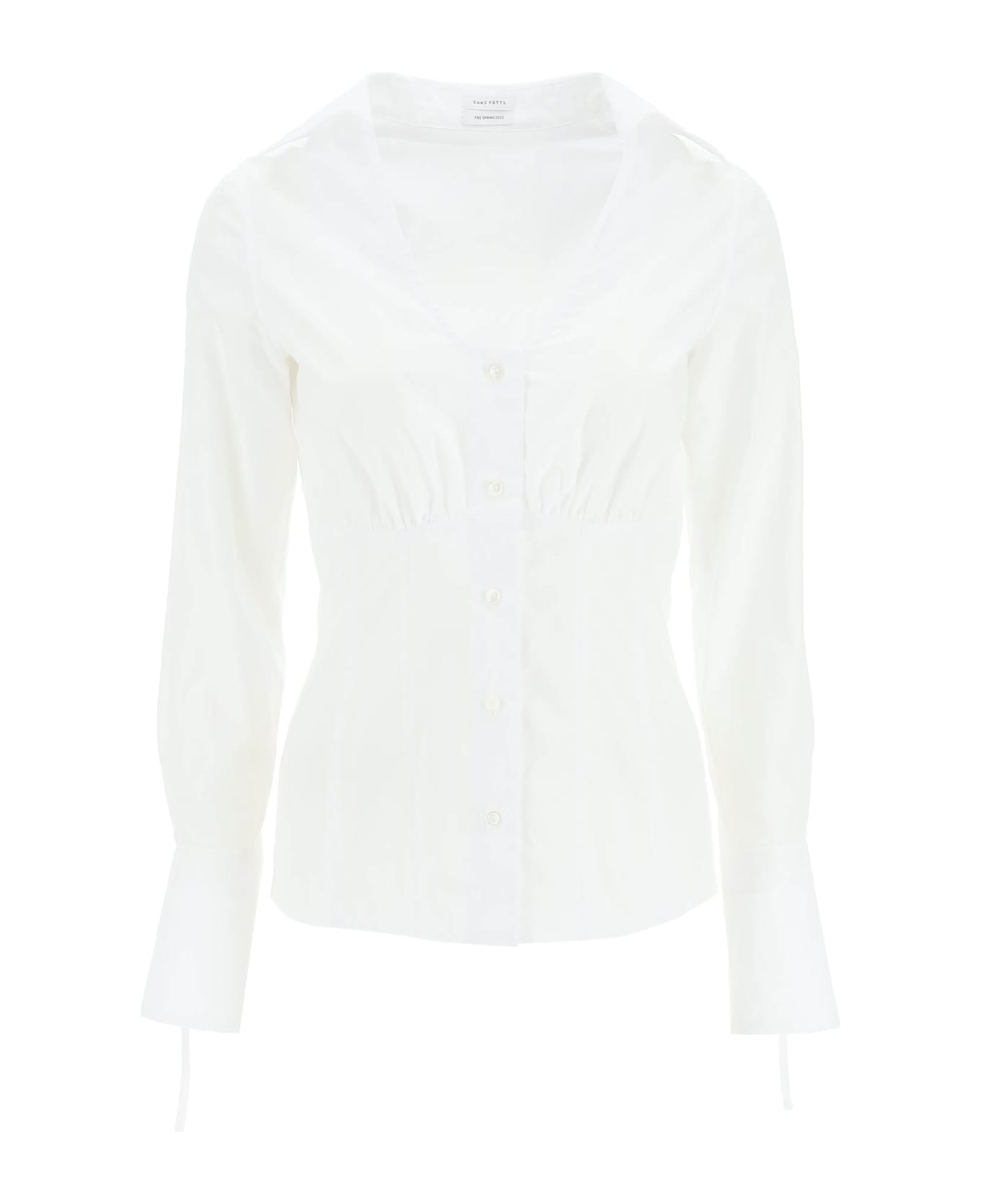 Saks Potts 'clark' Poplin Shirt - WHITE (White)