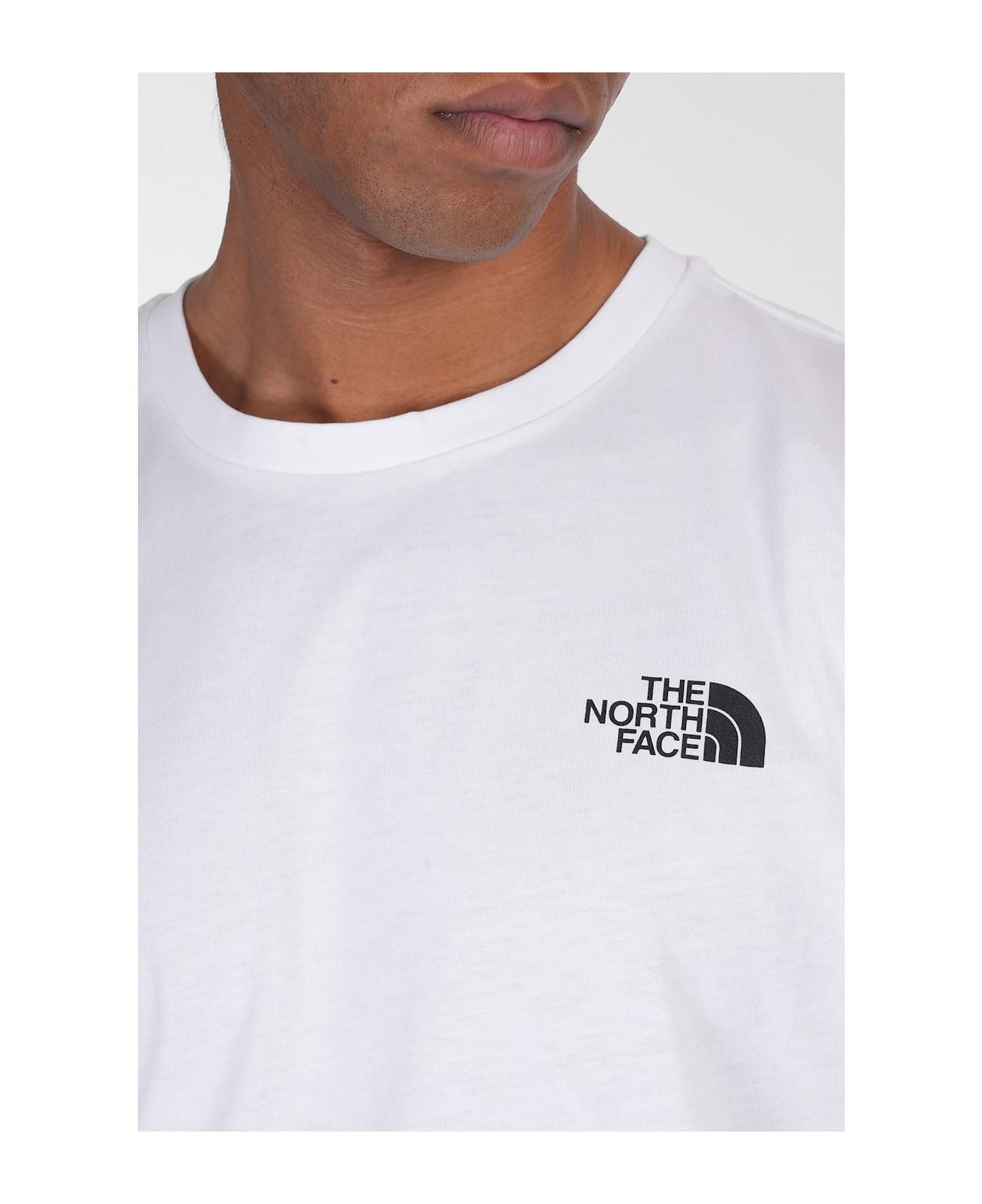 The North Face Ss Box Nse Tee T-shirt In White Cotton - white