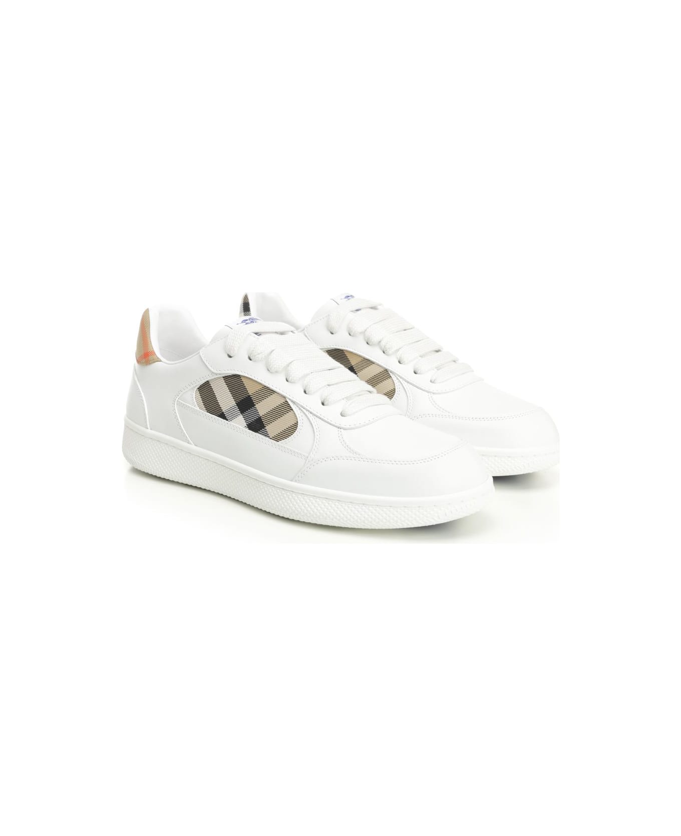 Burberry 'terrace' Sneaker - White Sand Ip Chk