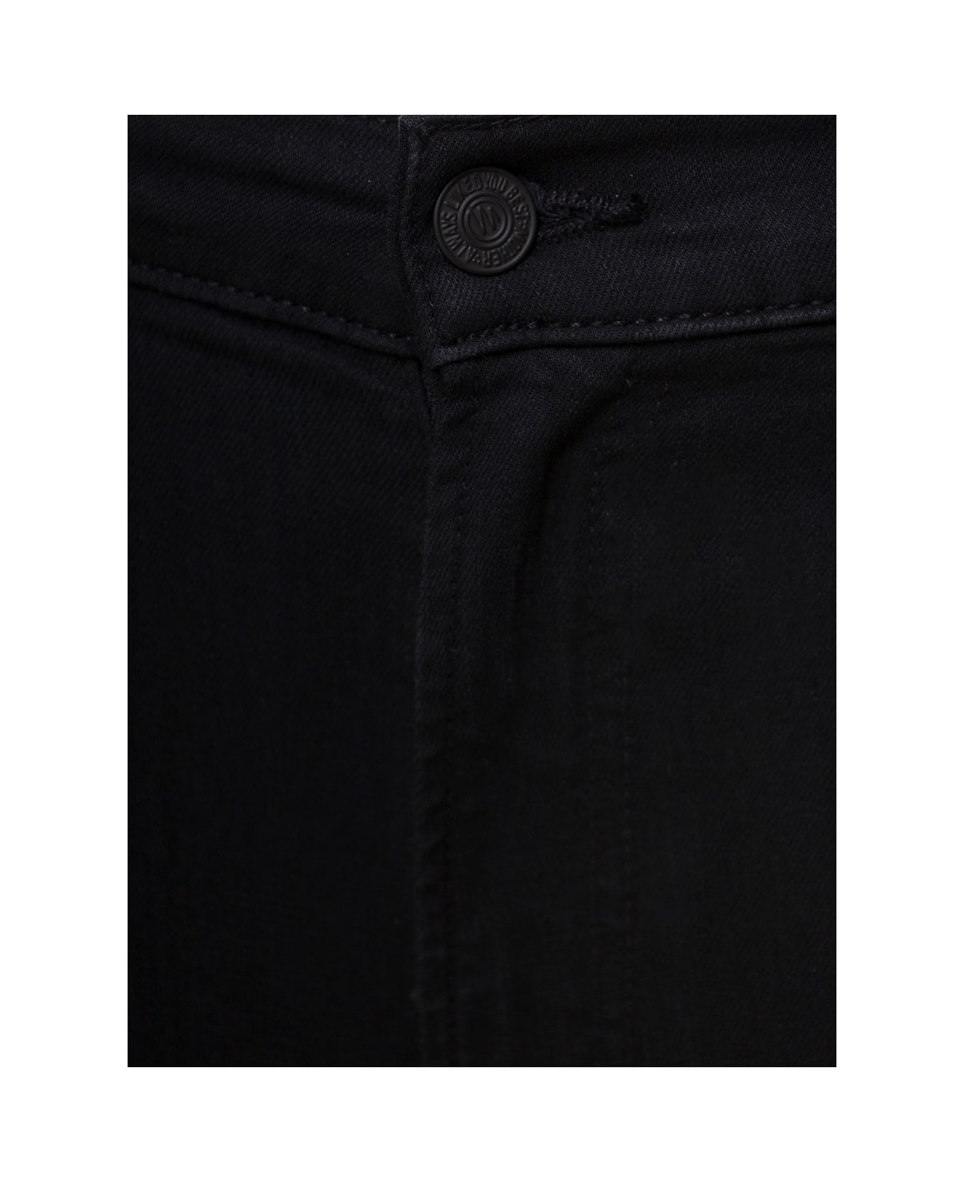 Mother Woman's Le Insider Crop Black Denim Jeans - Black
