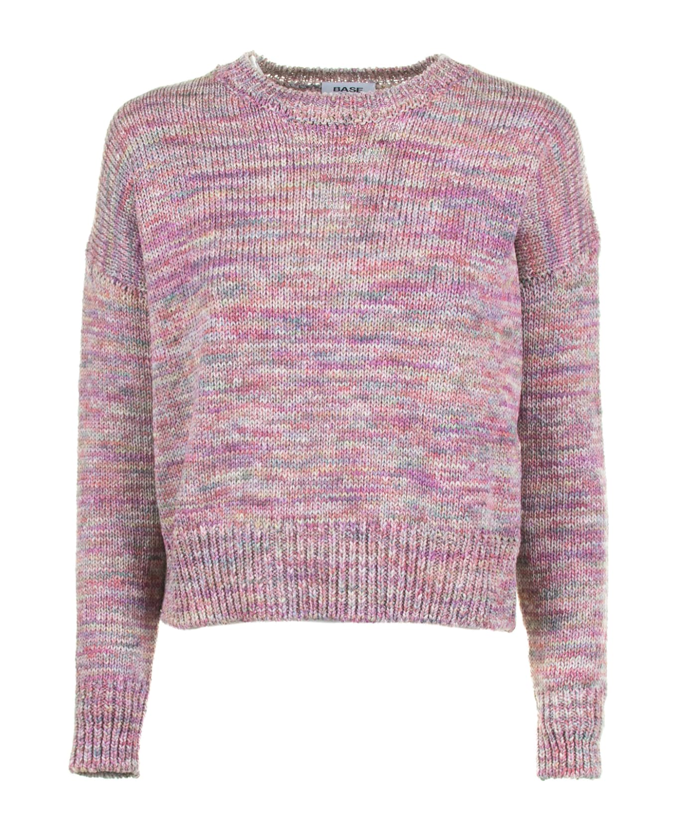 Base Pink Crew-neck Sweater - ROSA