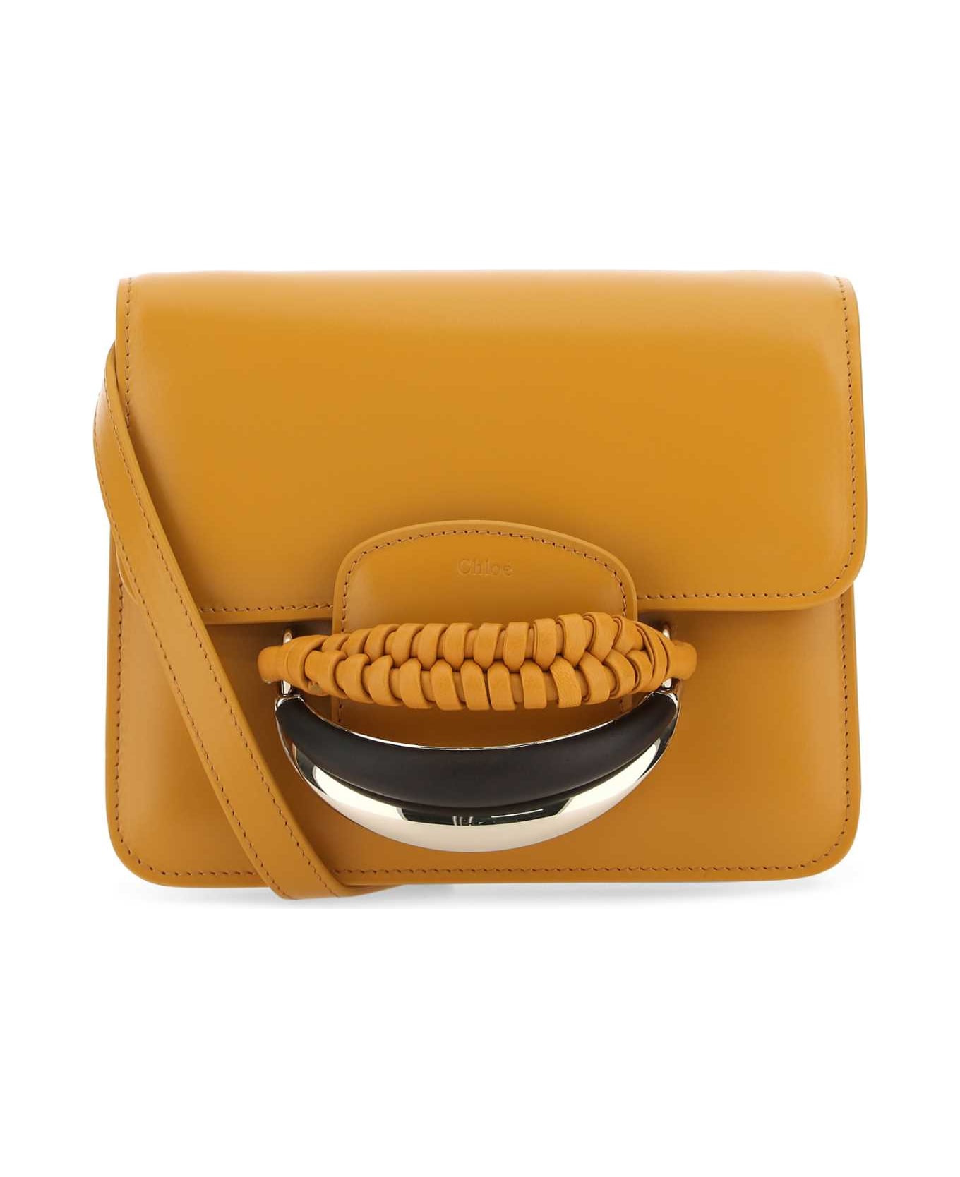 Chloé Mustard Leather Kattie Clutch - 216