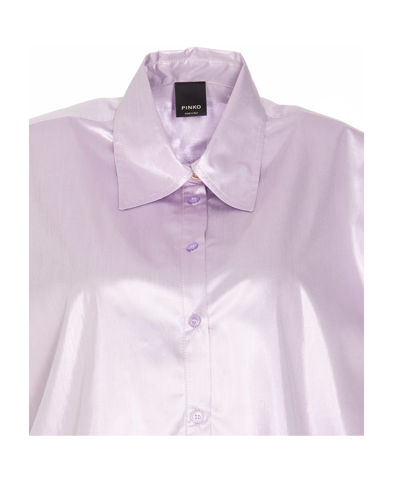 Pinko Cadmo Lamè Shirt - Purple