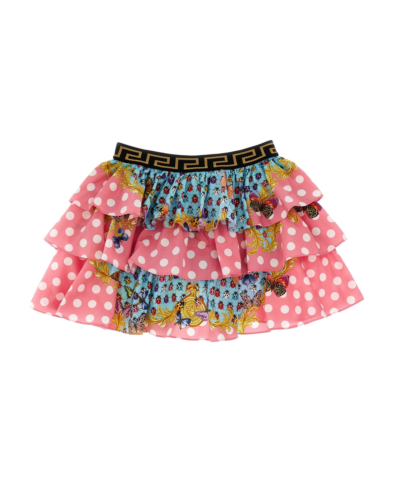 Versace Heritage Butterflies & Ladybugs Kids' Skirt With The Vacation Capsule - Multicolor ボトムス