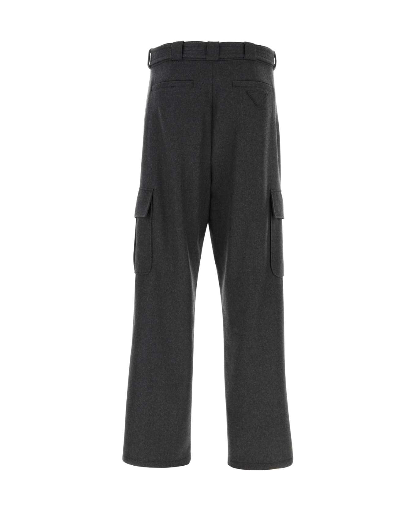 Prada Graphite Wool Cargo Pant - ARDESIA