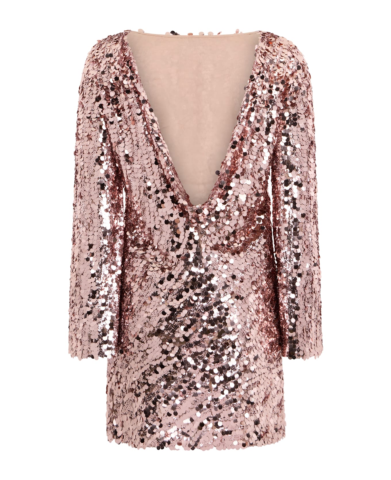 Valentino Garavani Elegant Pink Dress With Shimmering Sequins - Pink