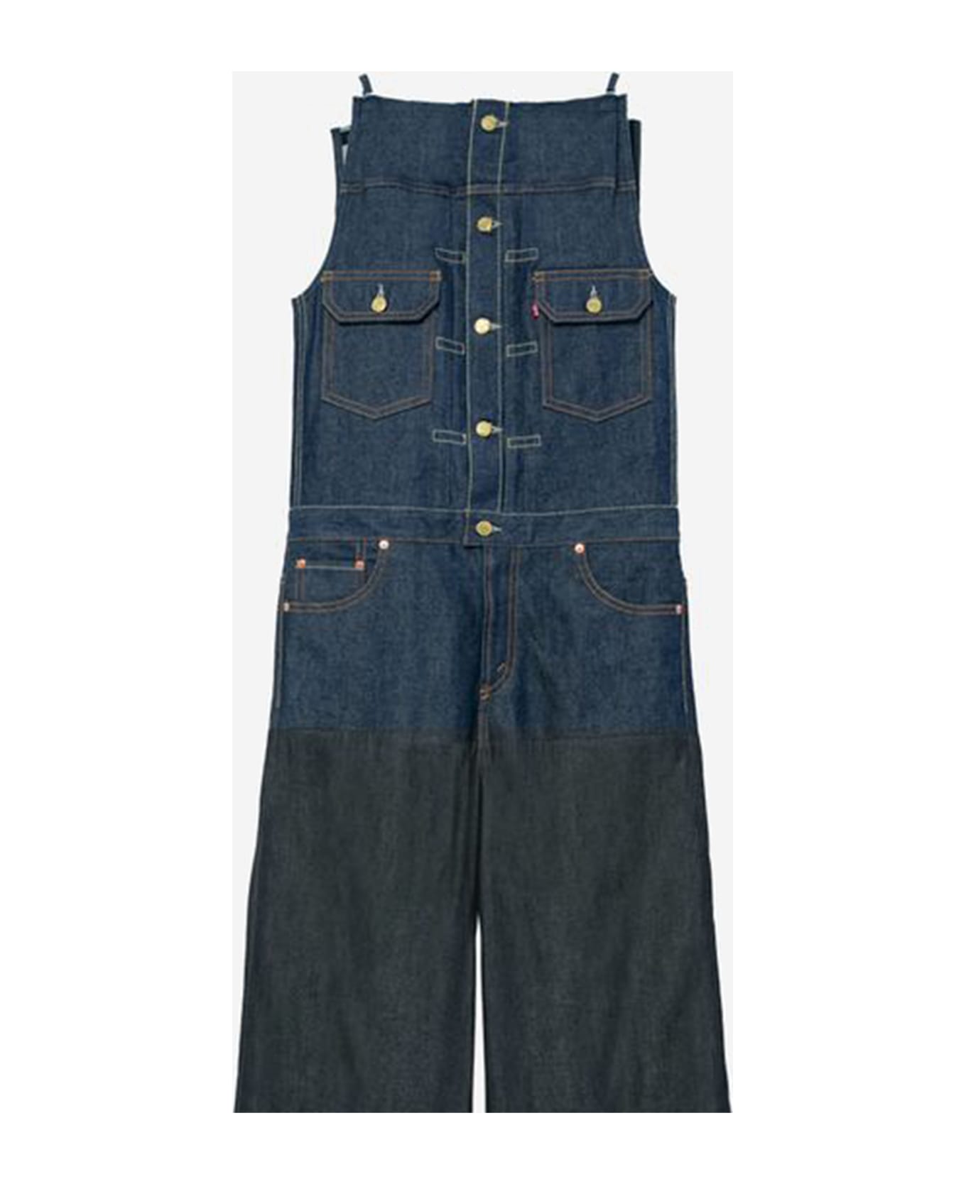 Sacai X Levi
s Cotton Jumpsuit - Denim