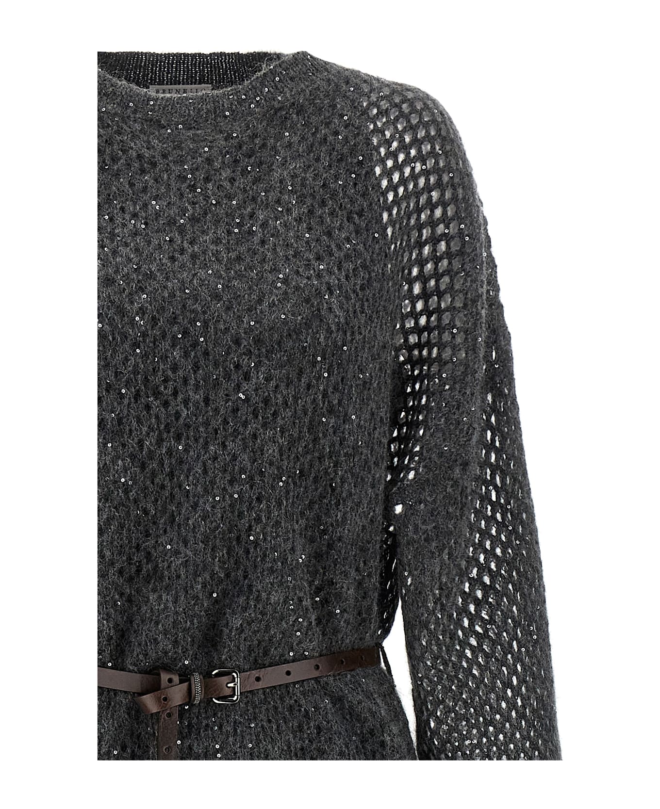 Brunello Cucinelli Dazzling Dress - Gray