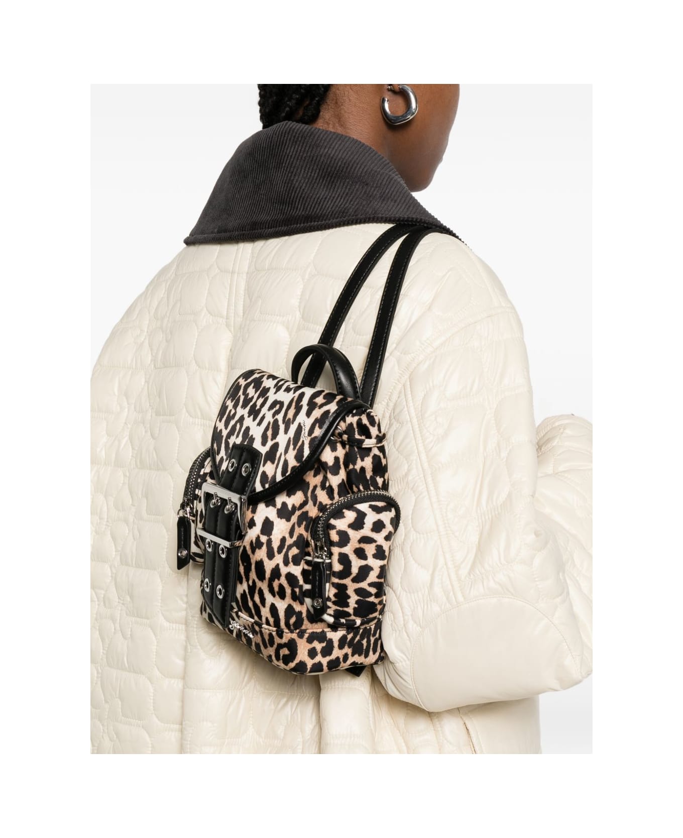 Ganni Bucky Nano Backpack - Brown