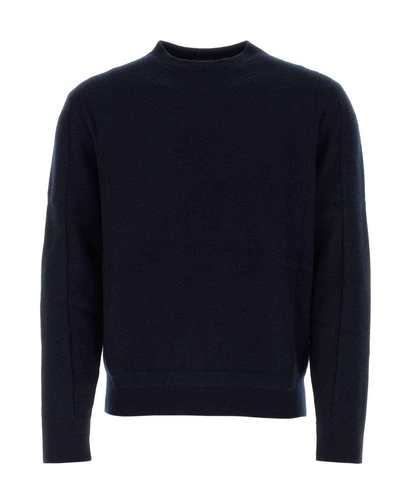 Zegna Midnight Blue Wool Blend Sweater - B98
