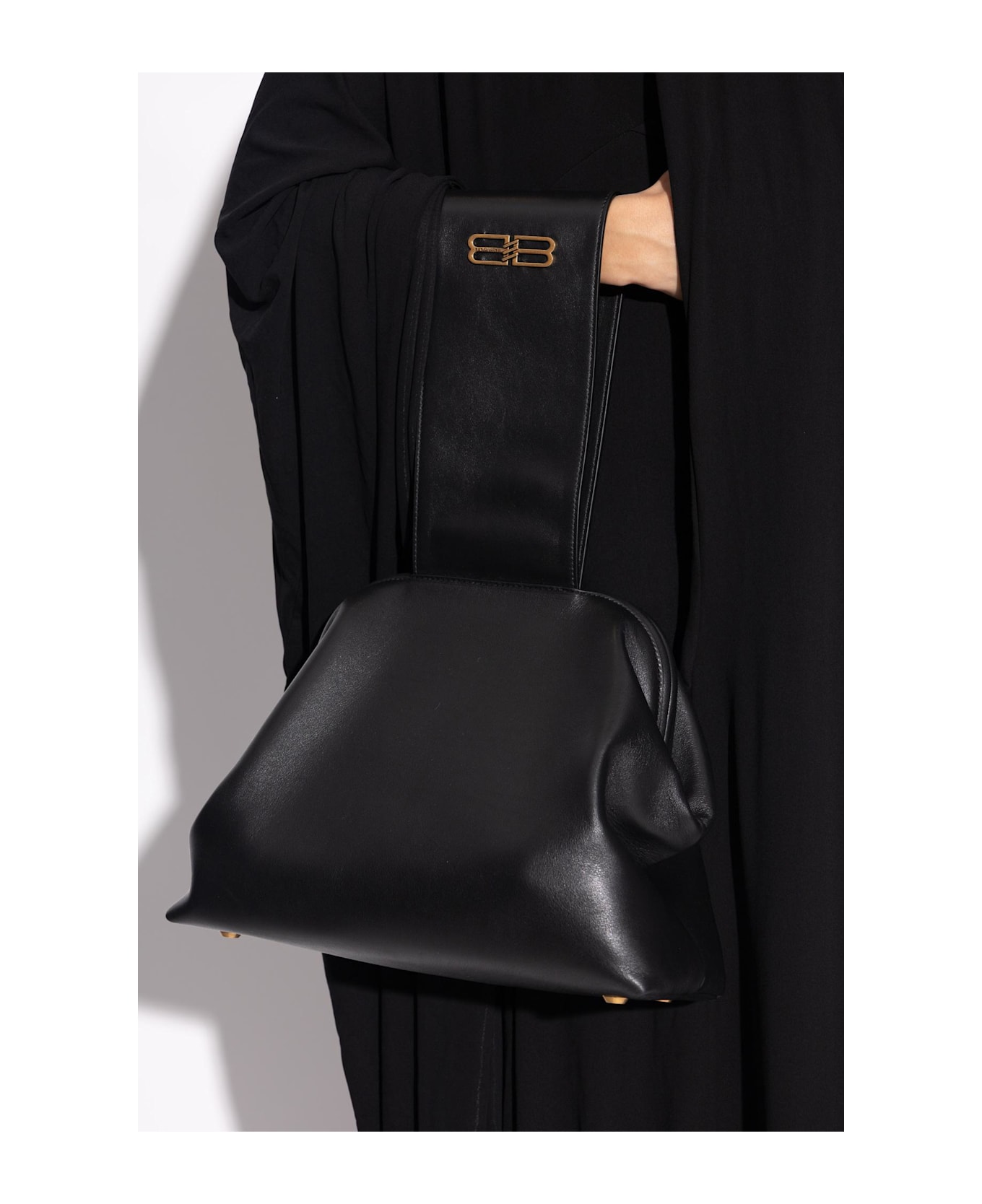 Balenciaga Leather Handbag - BLACK