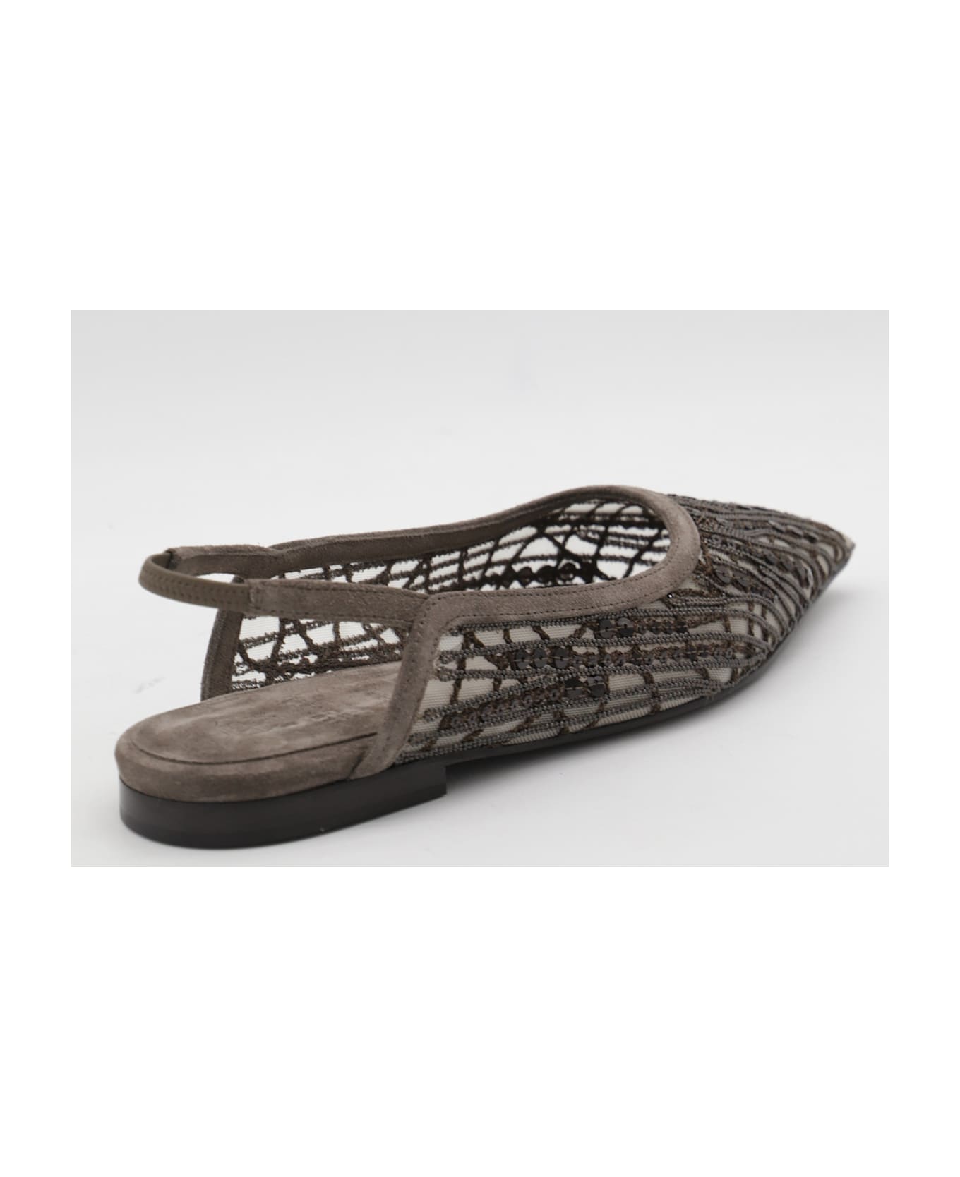 Brunello Cucinelli Beige Flat - Brown