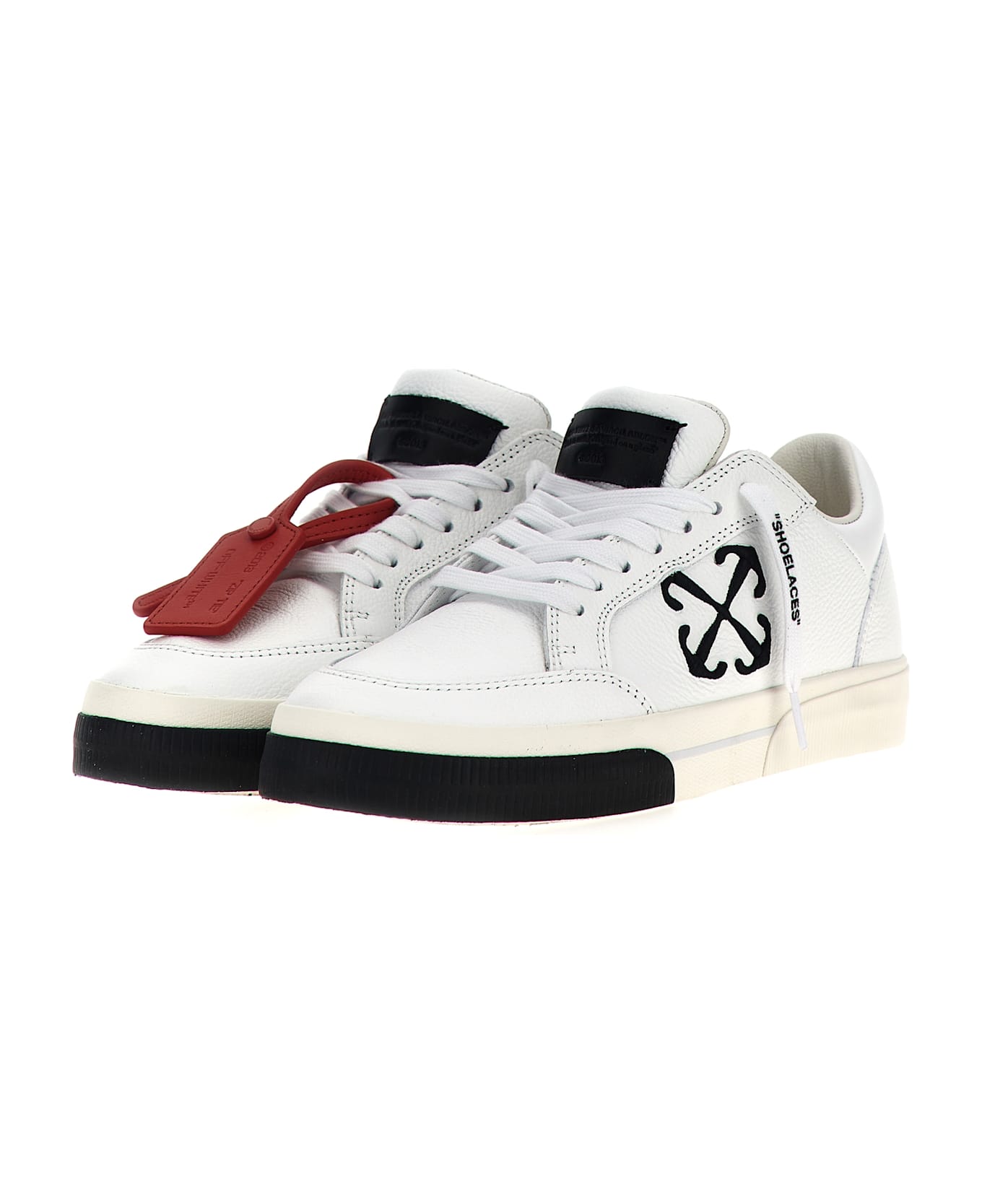 Off-White 'new Low Vulcanized' Sneakers - White/Black