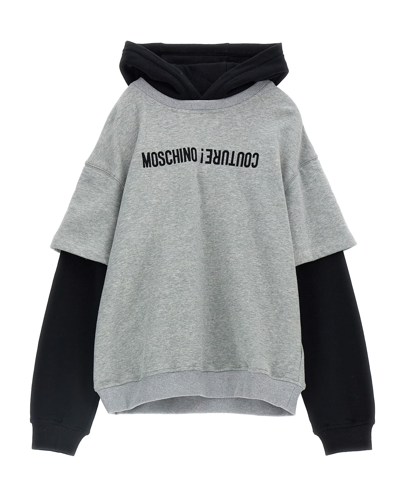 Moschino Logo Embroidery Hoodie - Multicolor