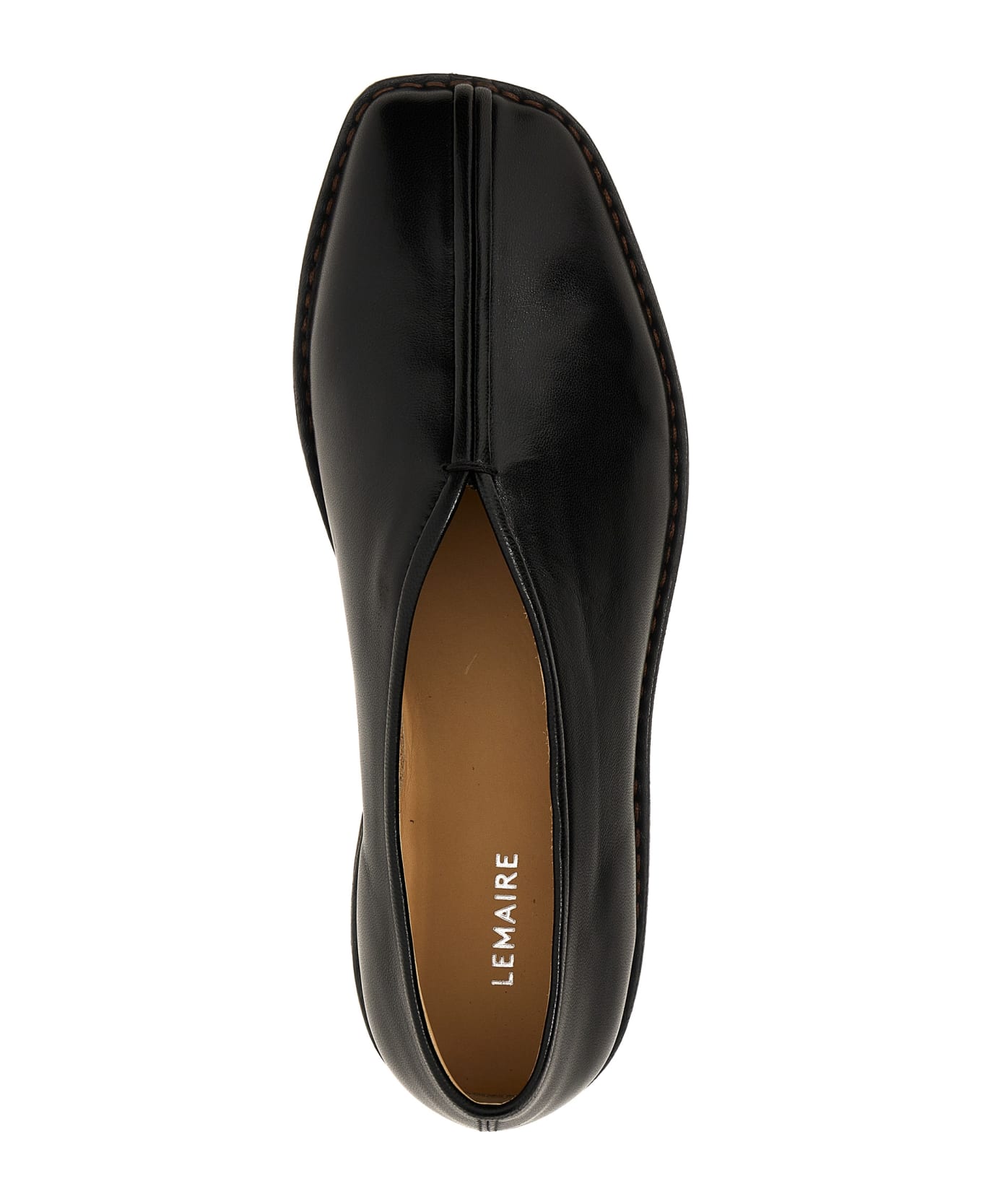 Lemaire Slip On 'flat Piped' - Black