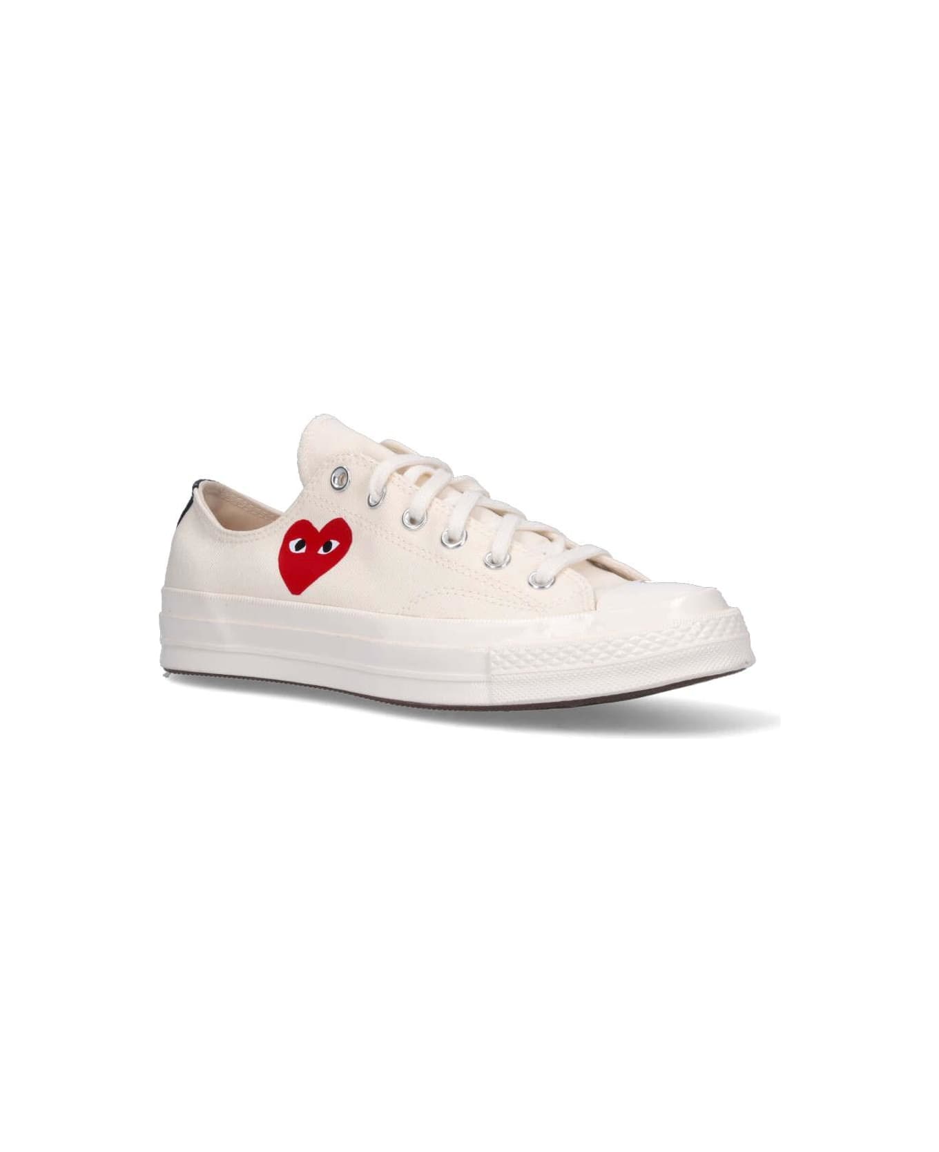 Comme des Garçons Play 'converse Chuck 70' Low Sneakers - WHITE