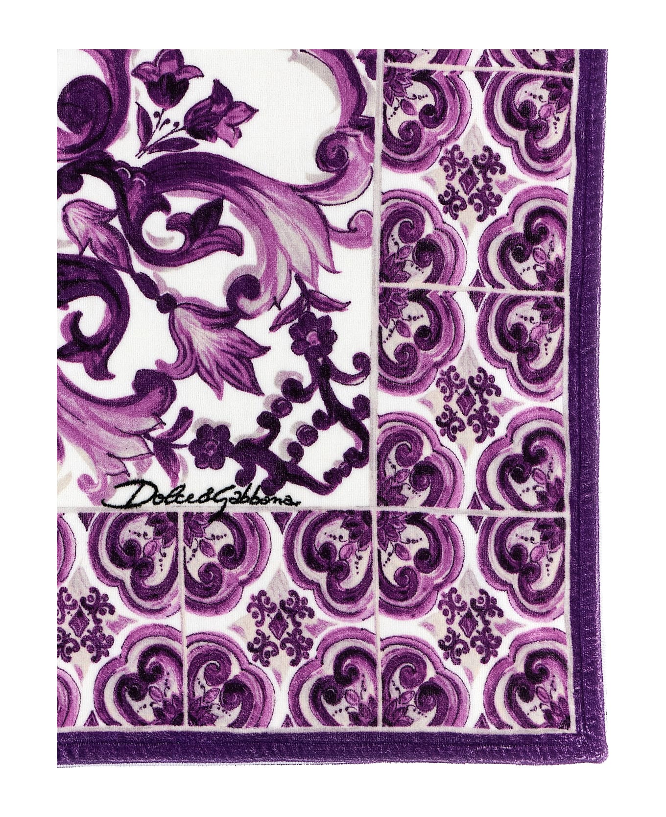 Dolce 
Gabbana Beach Towel 
maiolica
 Print - Multicolor