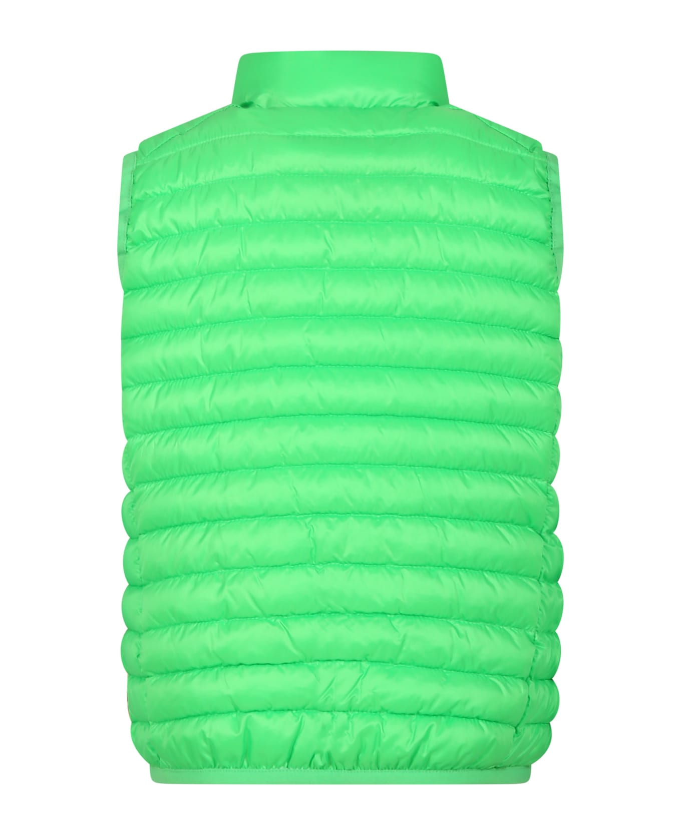 Save the Duck Green Ozam Down Jacket For Boy With Logo - Green