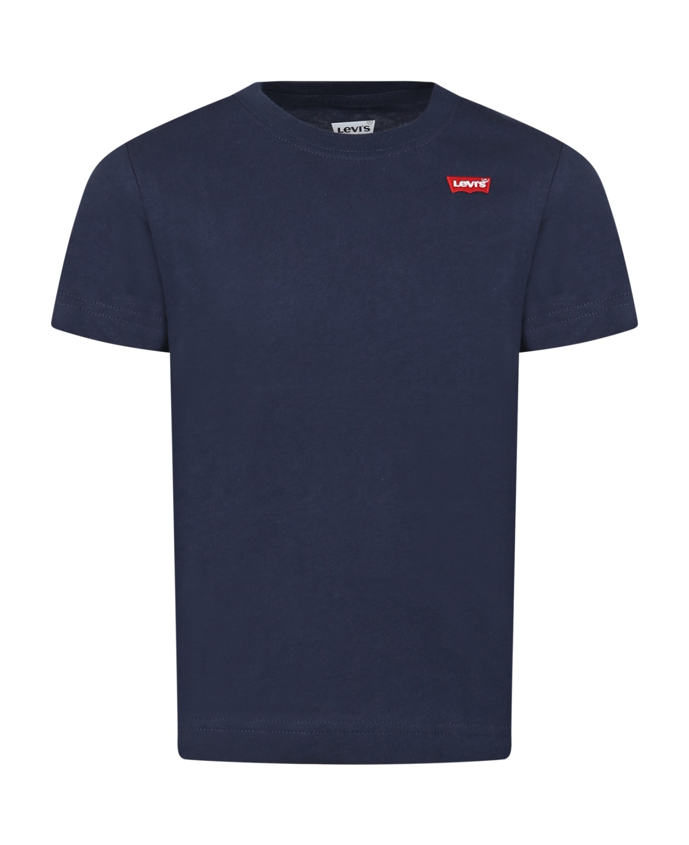Levi's Blue T-shirt For Kids With Logo Patch - Blue Tシャツ＆ポロシャツ