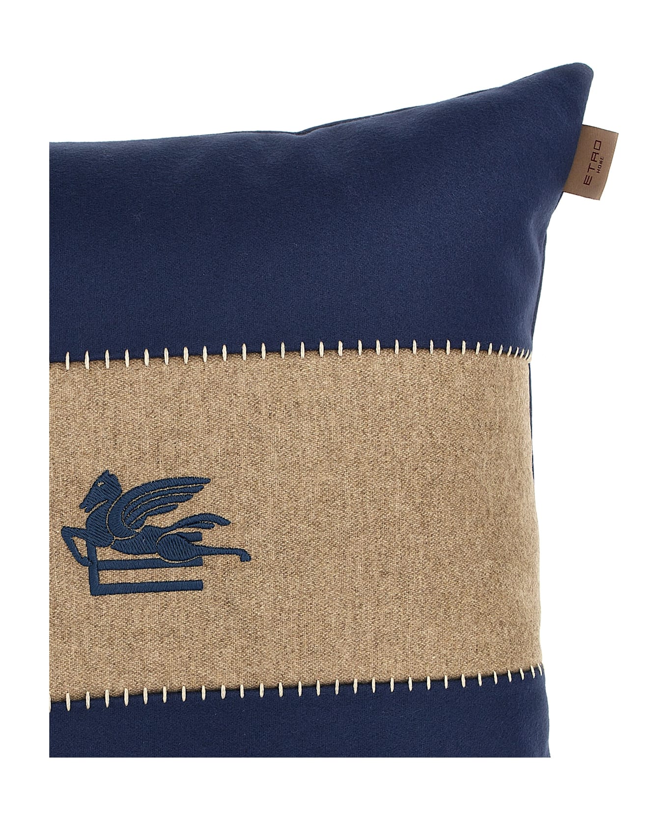 Etro 'pegaso' Cushion - Blue