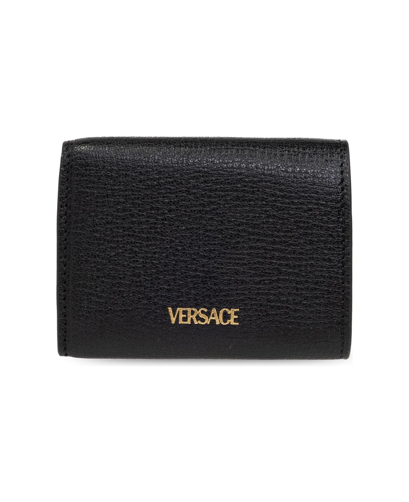 Versace Leather Wallet - BLACKVERSACEGOLD