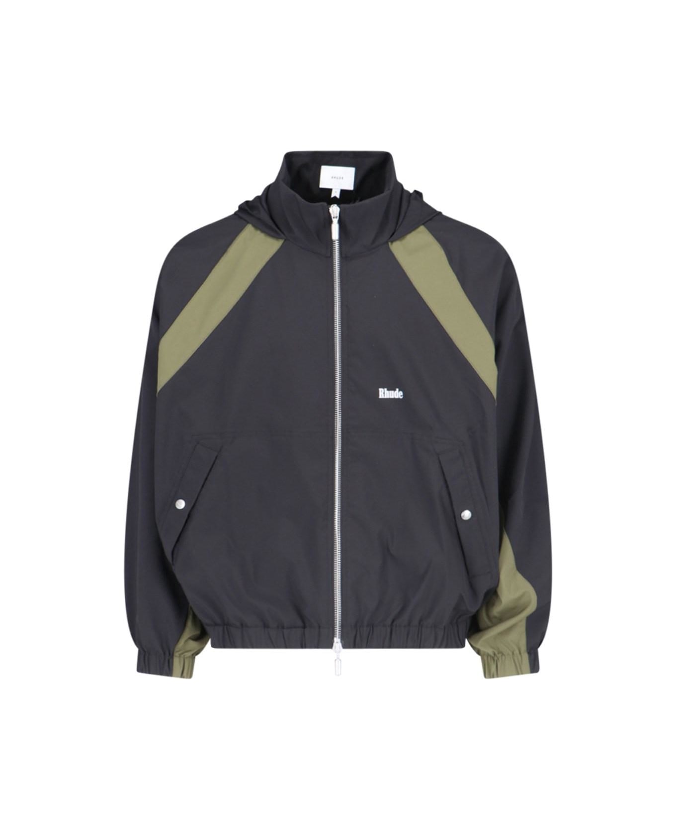 Rhude Technical Hooded Jacket - Black