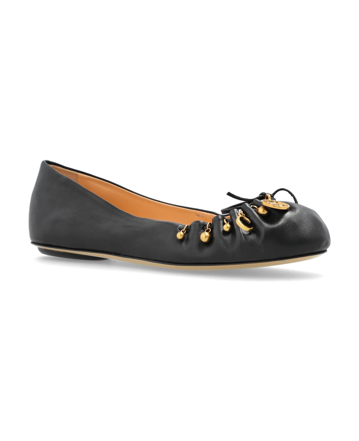Chloé Leather Ballet Flats - Black