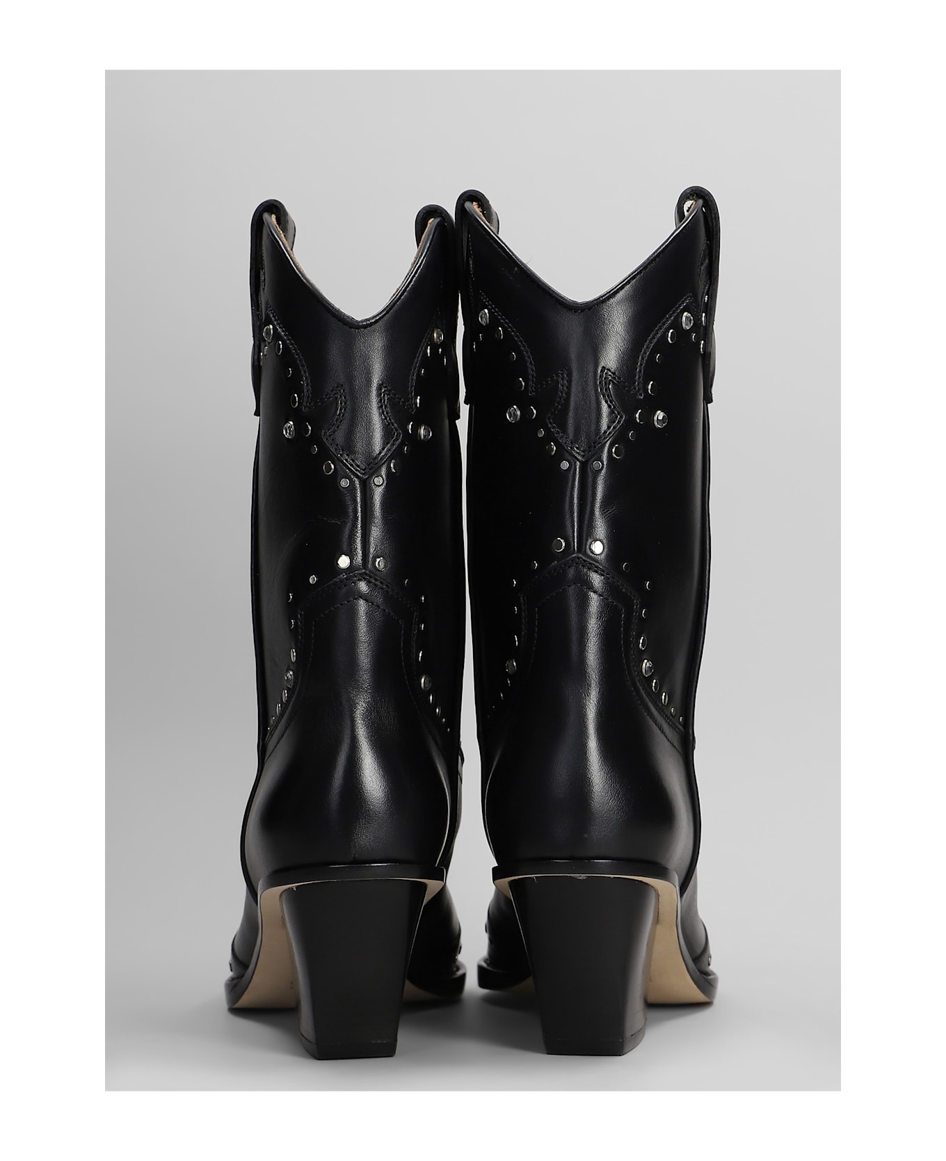 Paris Texas Janice Boot 60 Texan Boots In Black Leather - black