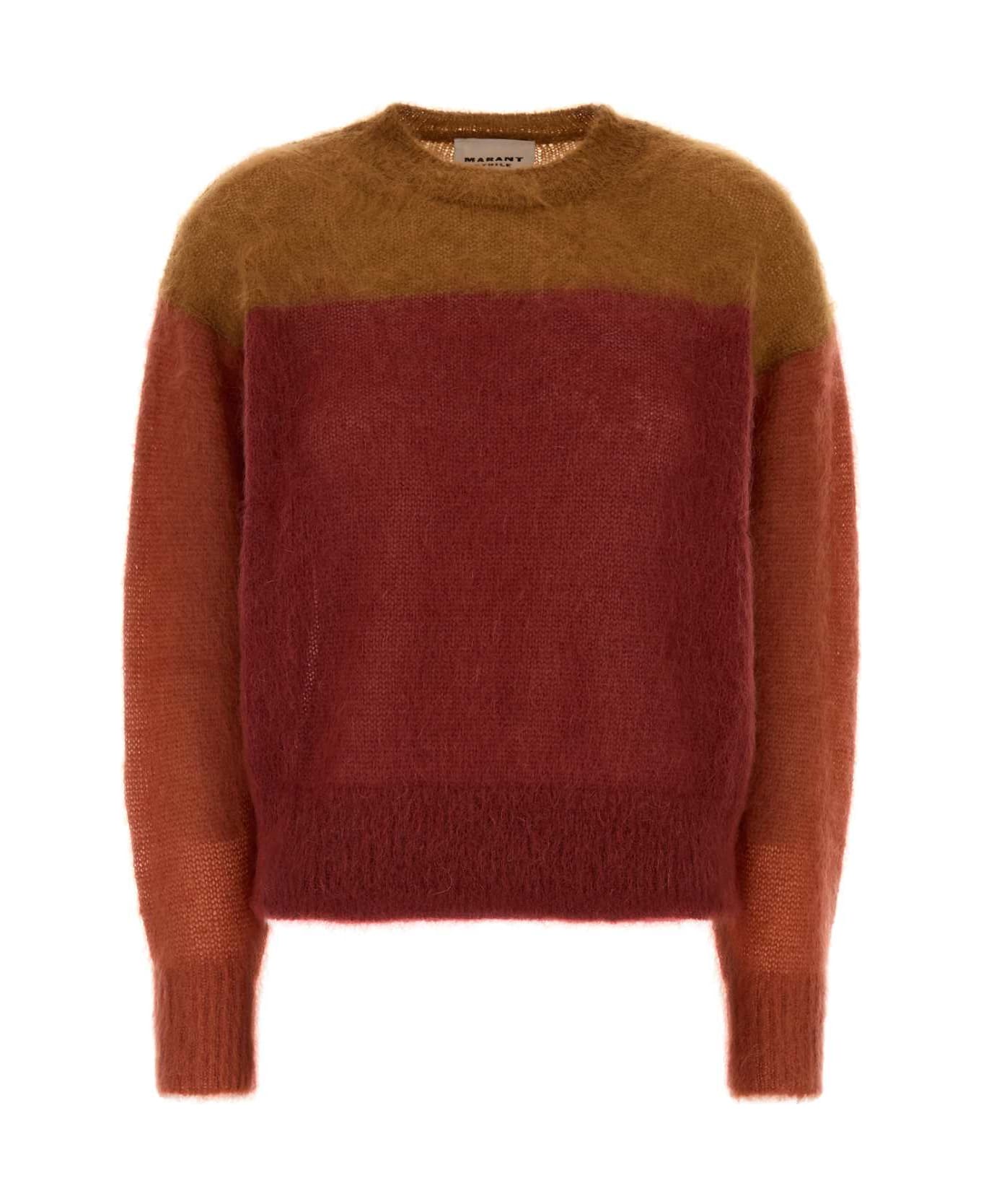 Marant Étoile Multicolor Mohair Blend Madeline Sweater - GARNET