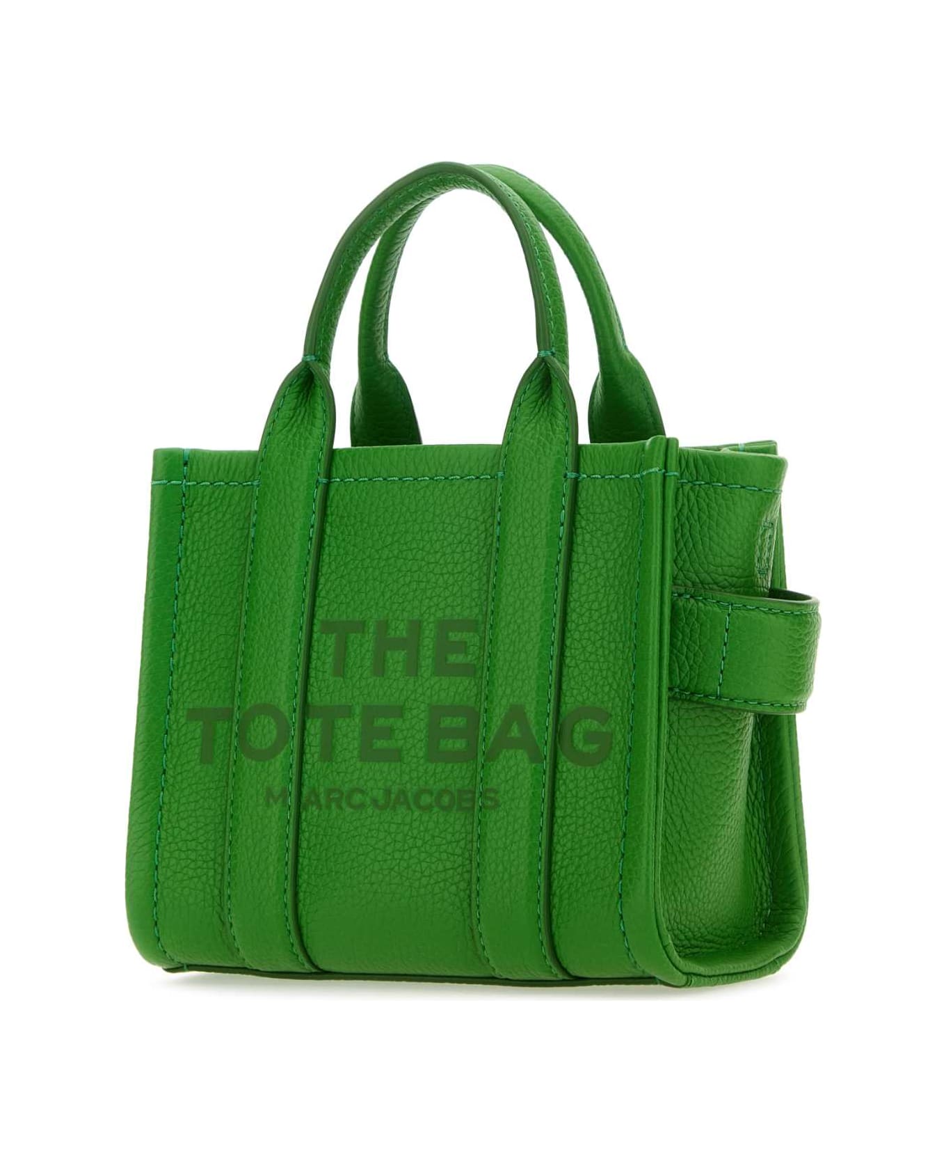 Marc Jacobs Green Leather Micro The Tote Bag Handbag - KIWI