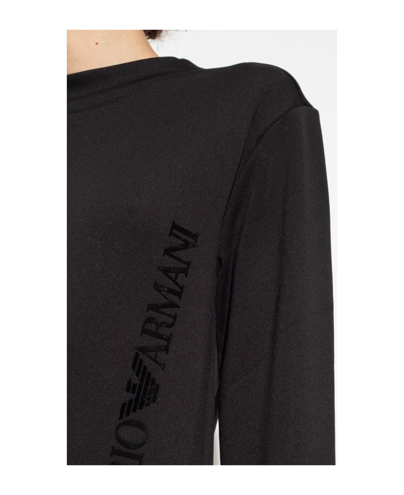 Emporio Armani Sweatshirt With Logo - Nero