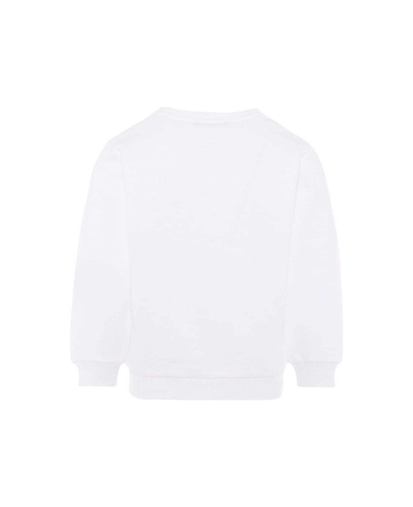 Balmain Kids Logo Print Sweatshirt - White