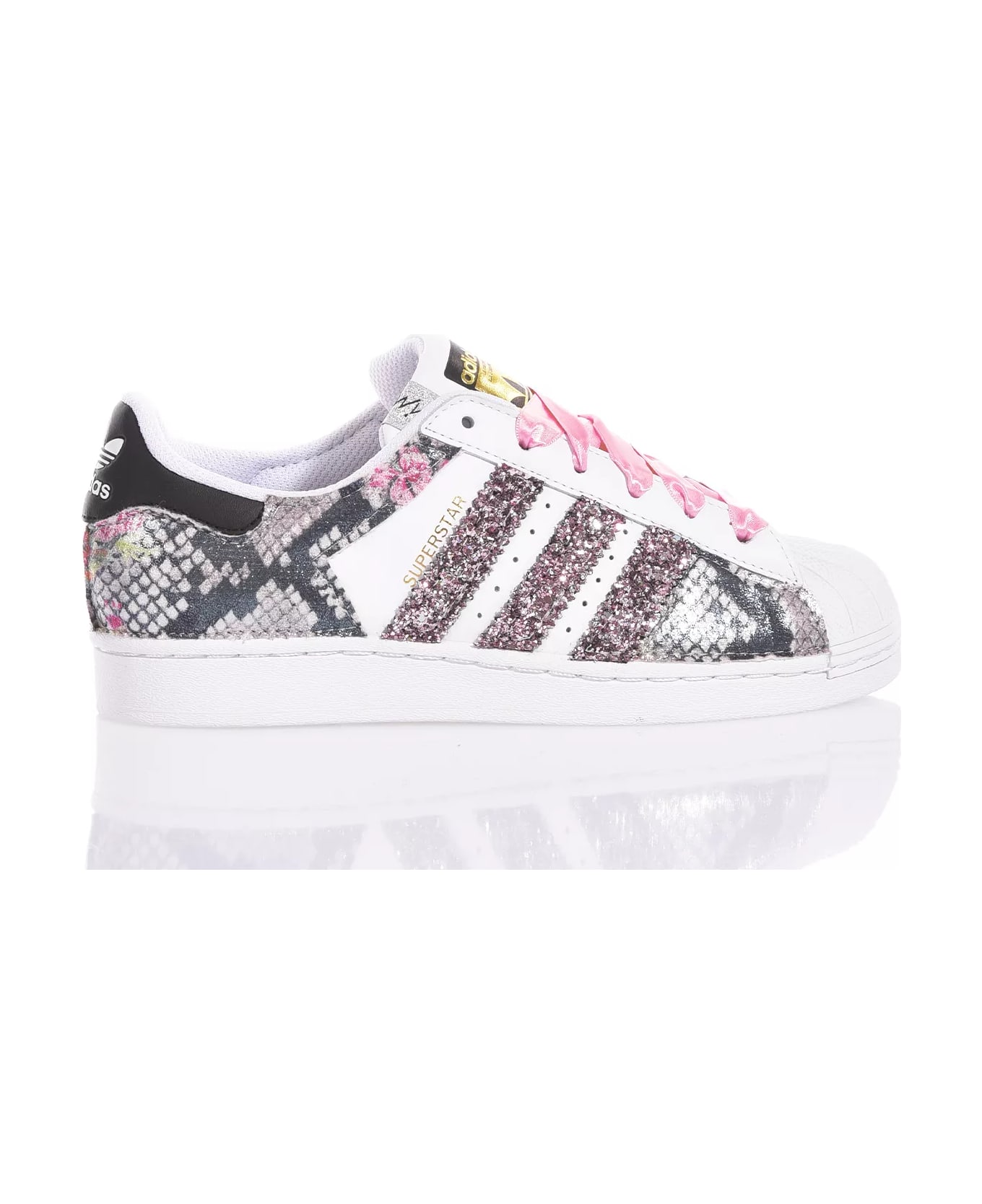 Adidas superstar glitzer pink online