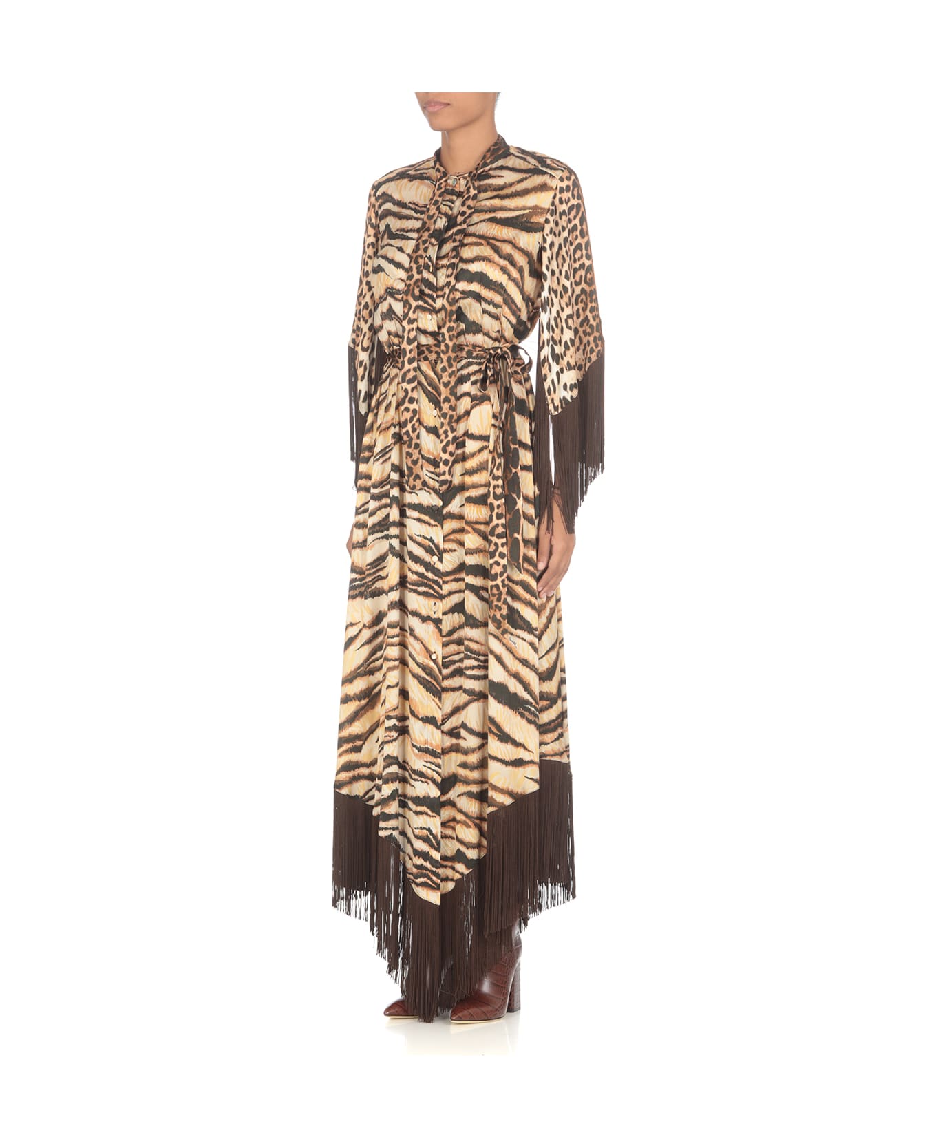 Roberto Cavalli Animalier Pattern Dress - MultiColour