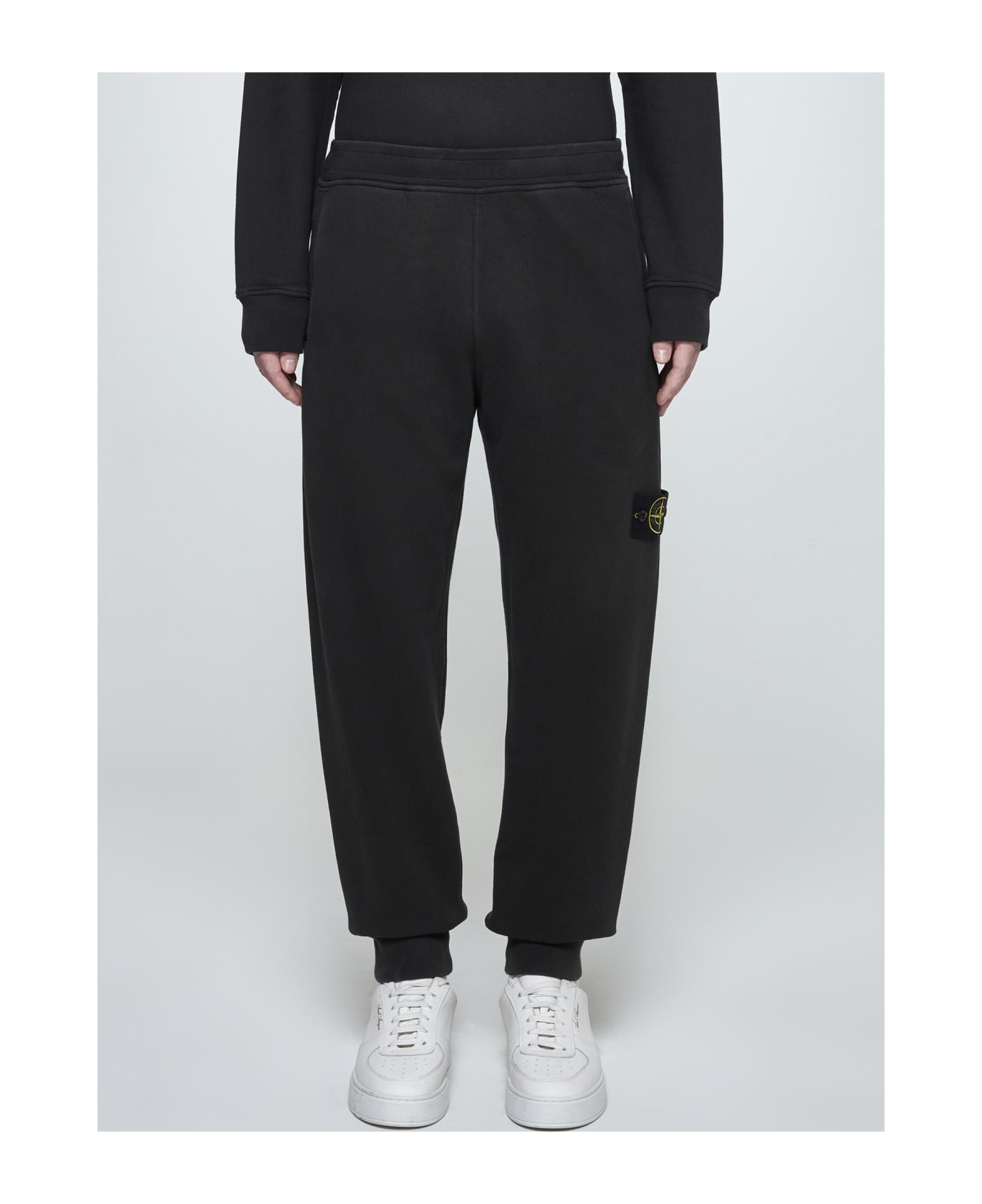 Stone Island Cotton Sweatpants - PIOMBO