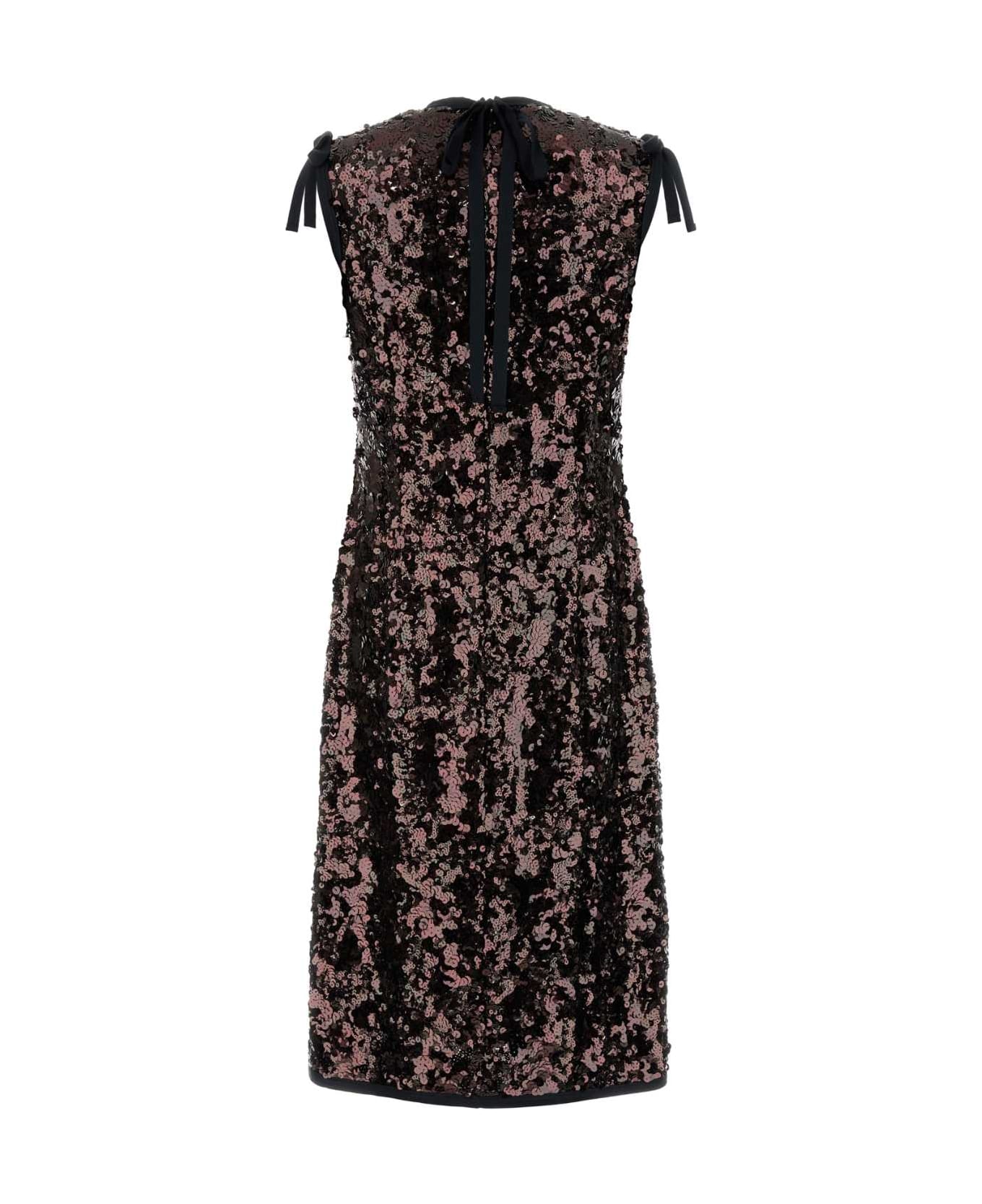 Prada Brown Sequins Dress - VINACCIA