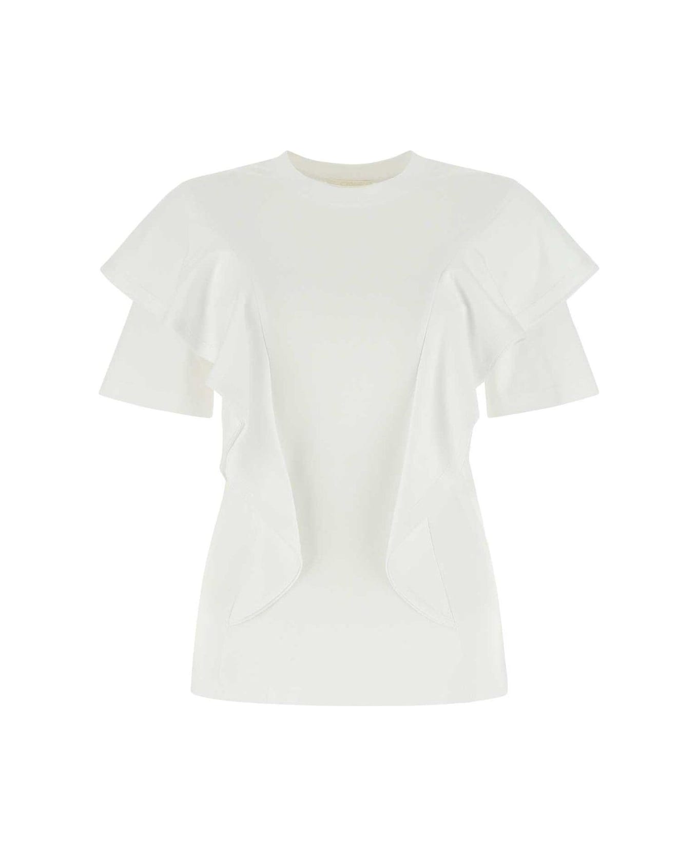 Chloé Ruffled Crewneck Short-sleeved T-shirt