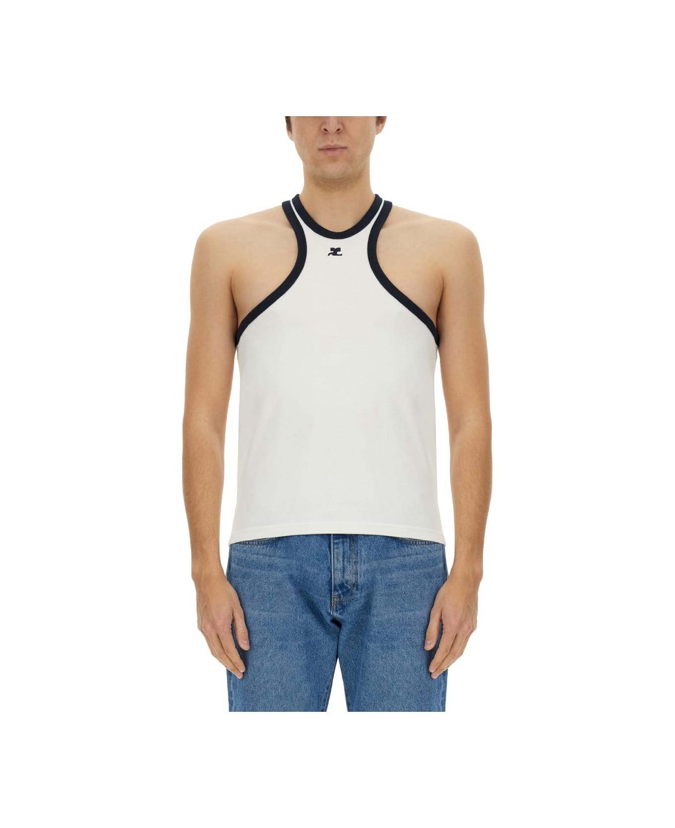 Courrèges Top "scuba" - WHITE