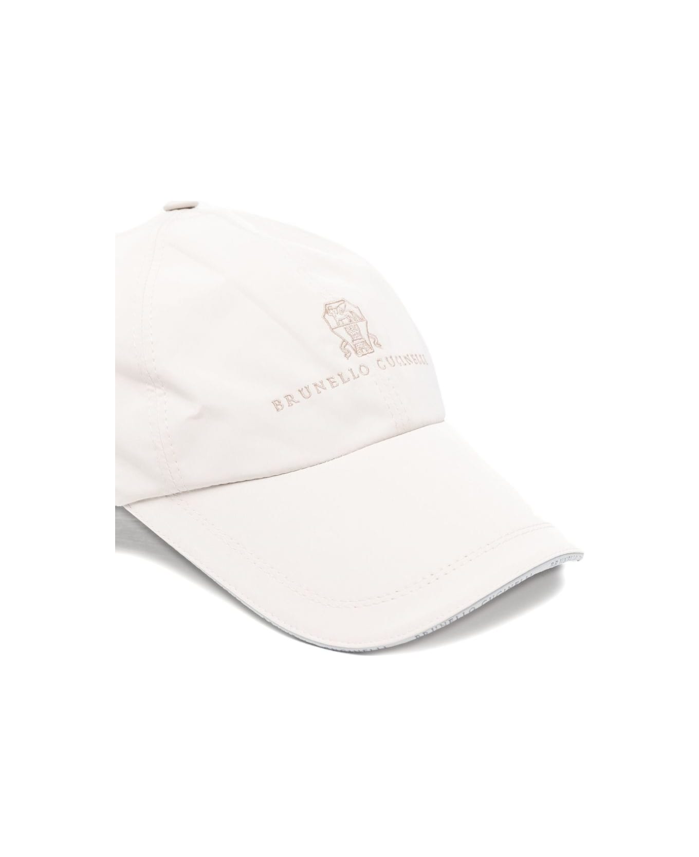 Brunello Cucinelli Logo Baseball Cap - White