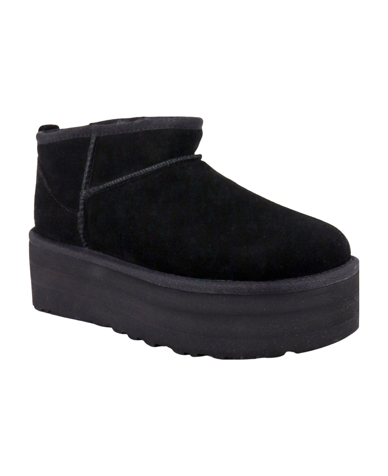 UGG Classic Ultra Mini Platform Ankle Boots - Blk Black