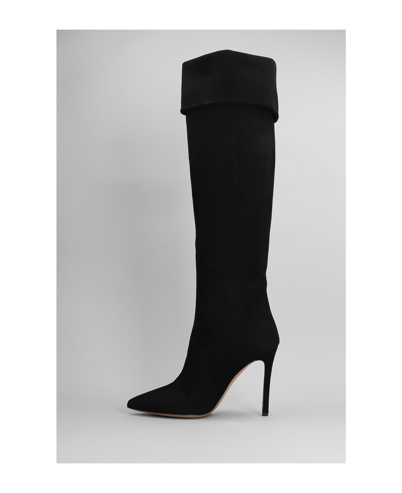 The Seller High Heels Boots In Black Suede - black