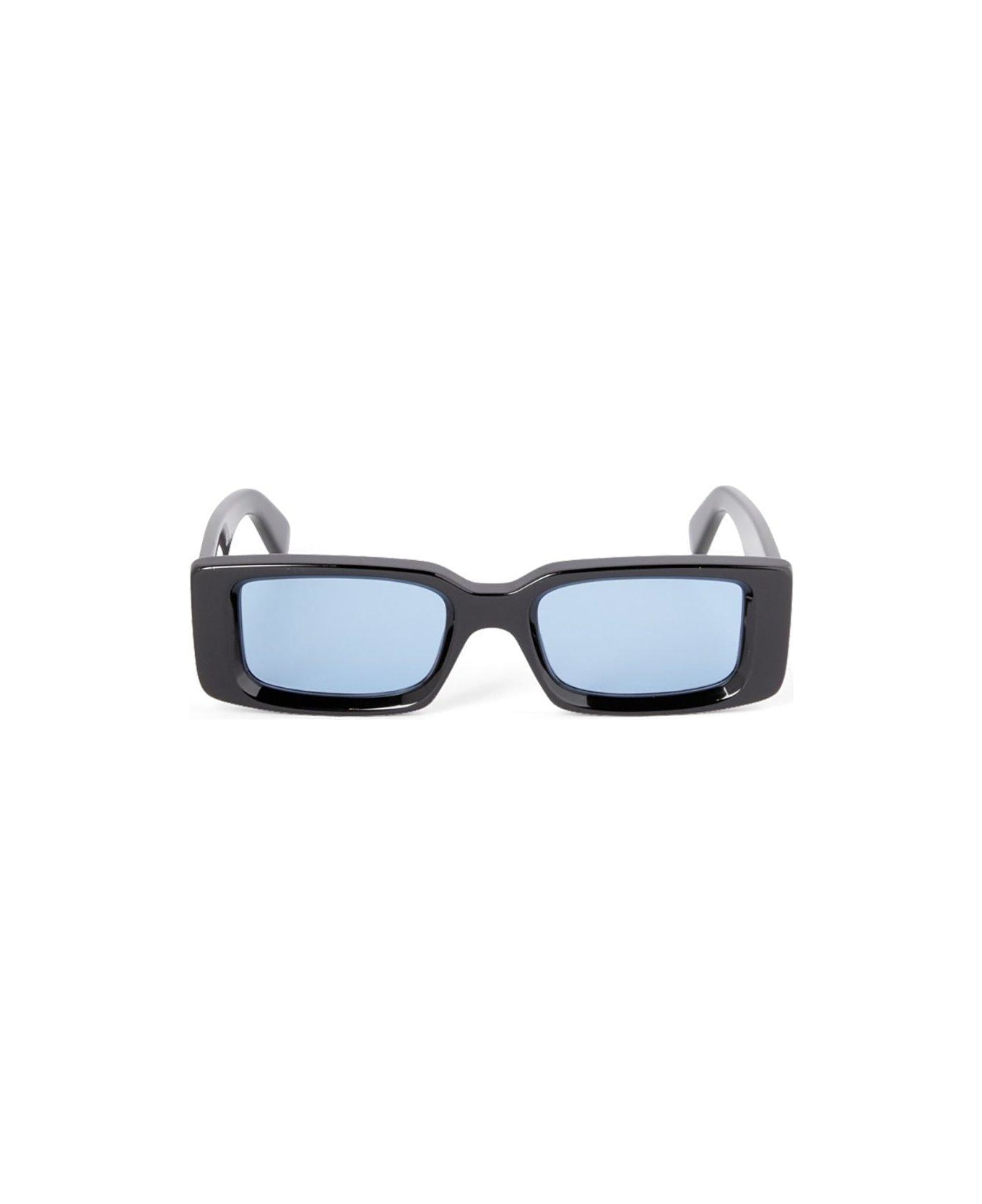 Off-White Rectangular Frame Sunglasses - 1040 black light blue