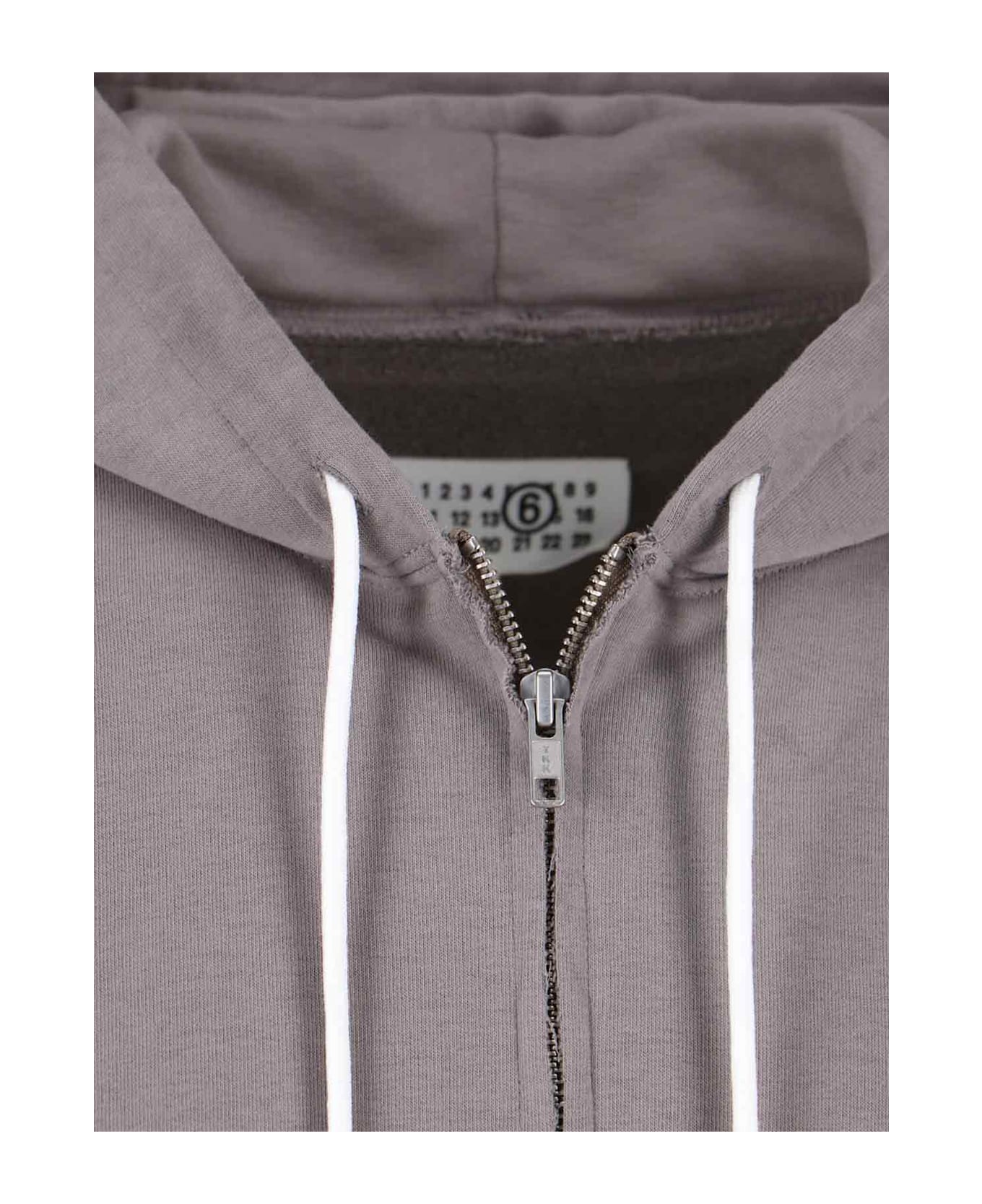 MM6 Maison Margiela 
numeric
 Zip Sweatshirt - Gray