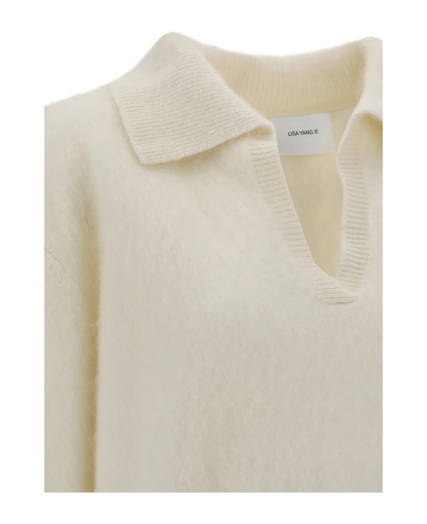 Lisa Yang Kerry Sweater - Cream Brushed