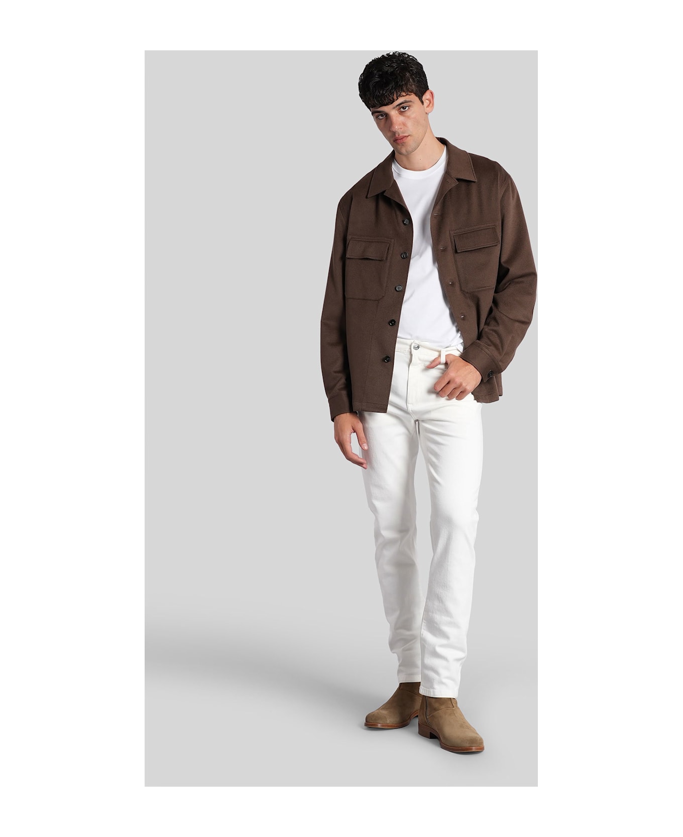 Zegna T-shirt In White Cotton - white