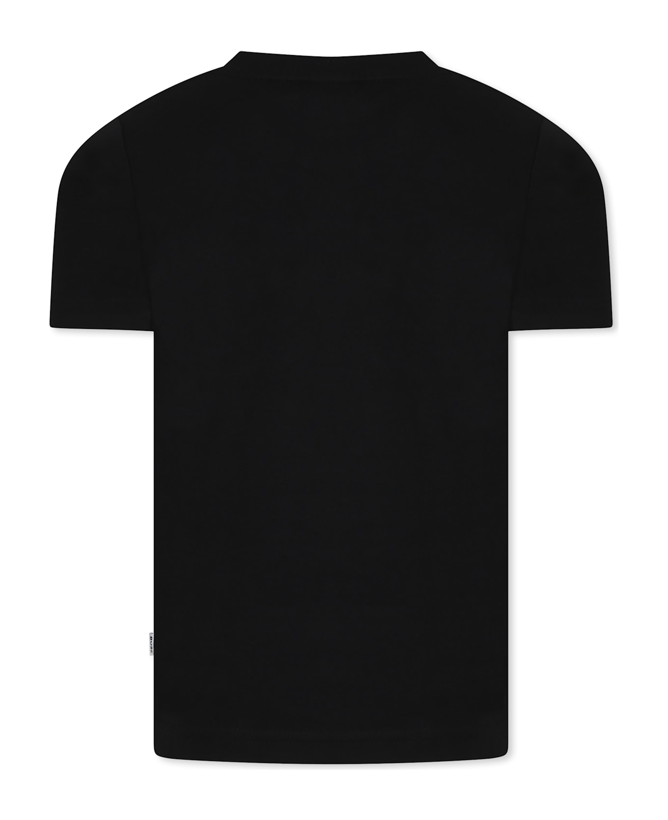 Hugo Boss Black T-shirt For Boy With Logo - Black